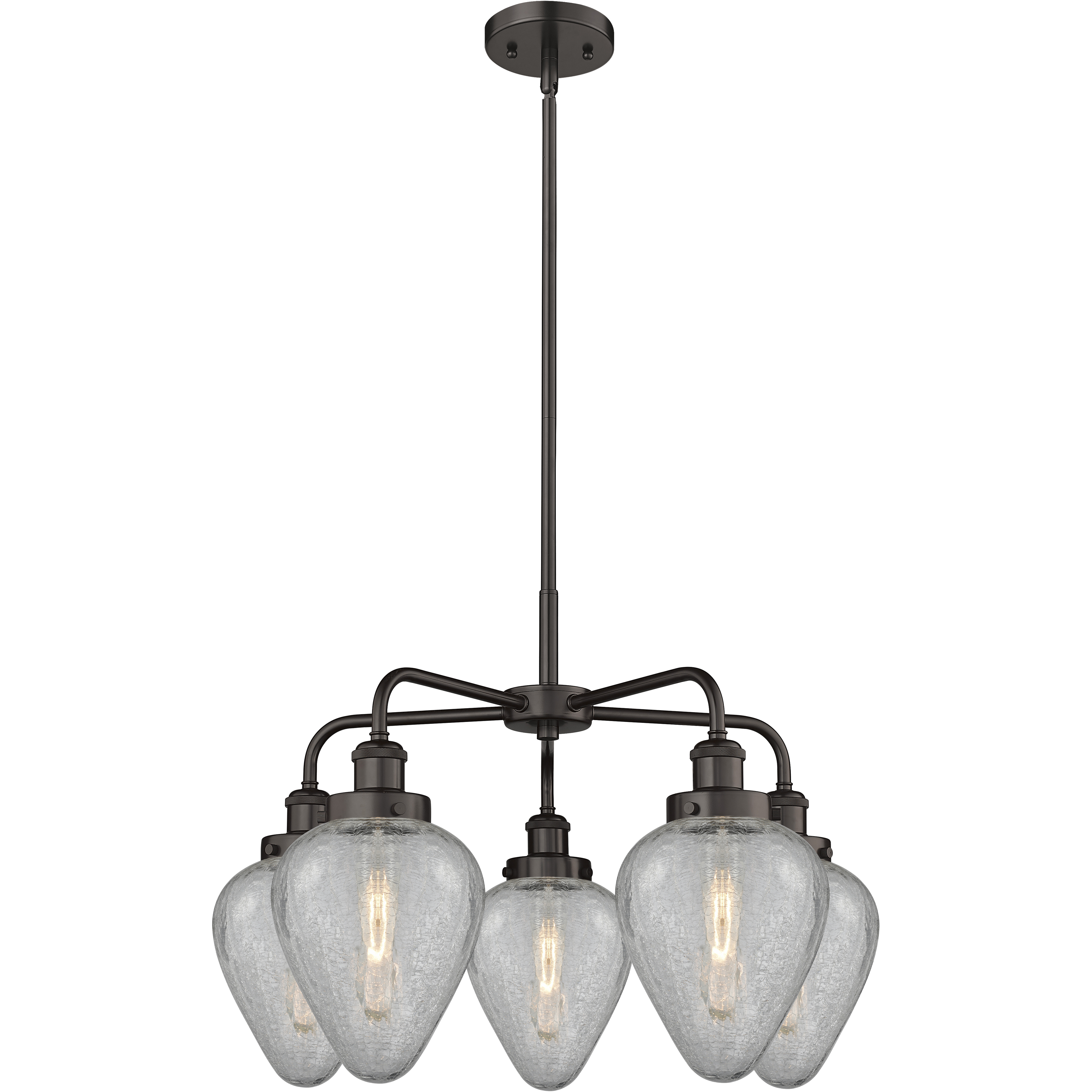 Geneseo 5 Light 24 inch Oil Rubbed Bronze Chandelier Ceiling Light
