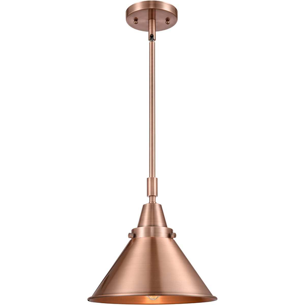 Franklin Restoration Briarcliff 1 Light 10 inch Antique Copper Mini Pendant Ceiling Light