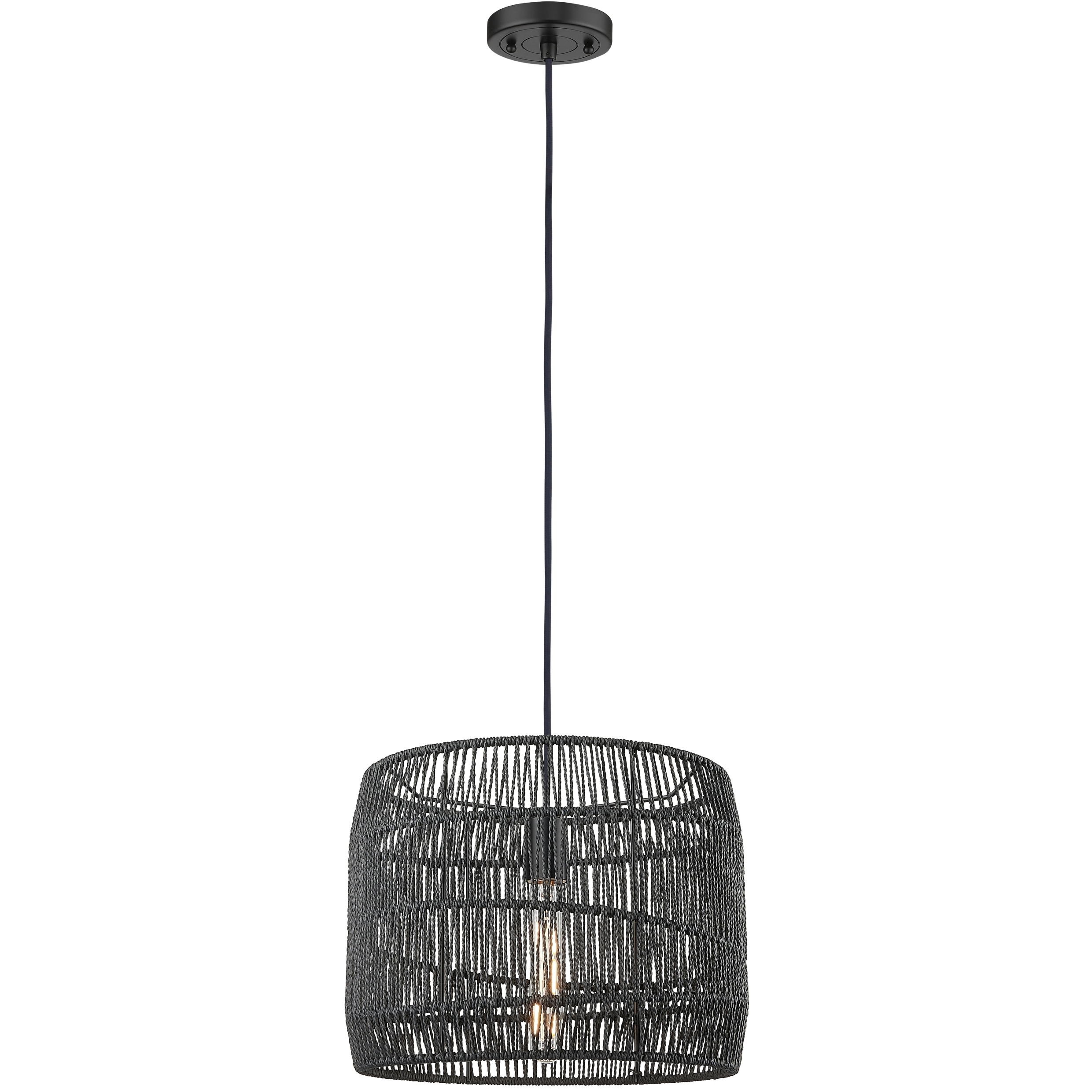 Elwood 1 Light 13.75 inch Matte Black Pendant Ceiling Light