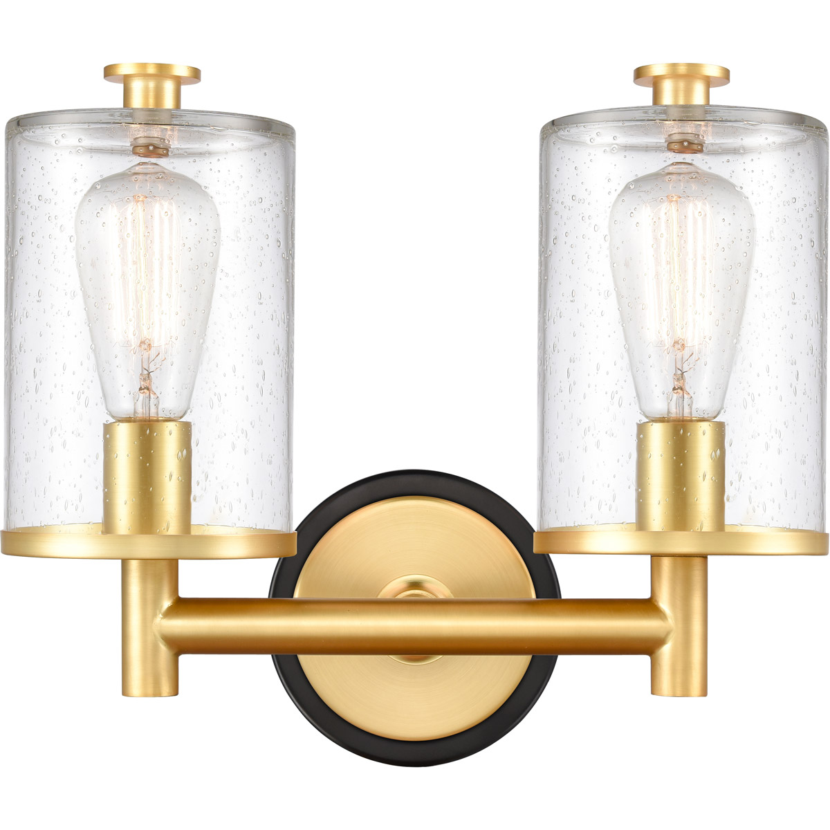 Marlowe LED 13.63 inch Black Satin Gold Bath Vanity Light Wall Light