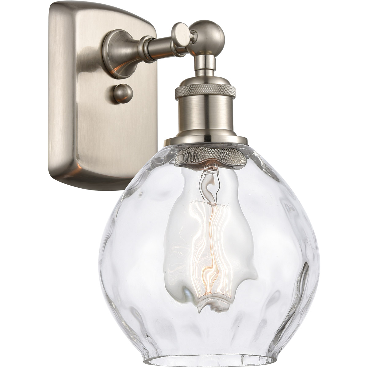 Ballston Small Waverly 1 Light 6 inch Brushed Satin Nickel Sconce Wall Light, Ballston