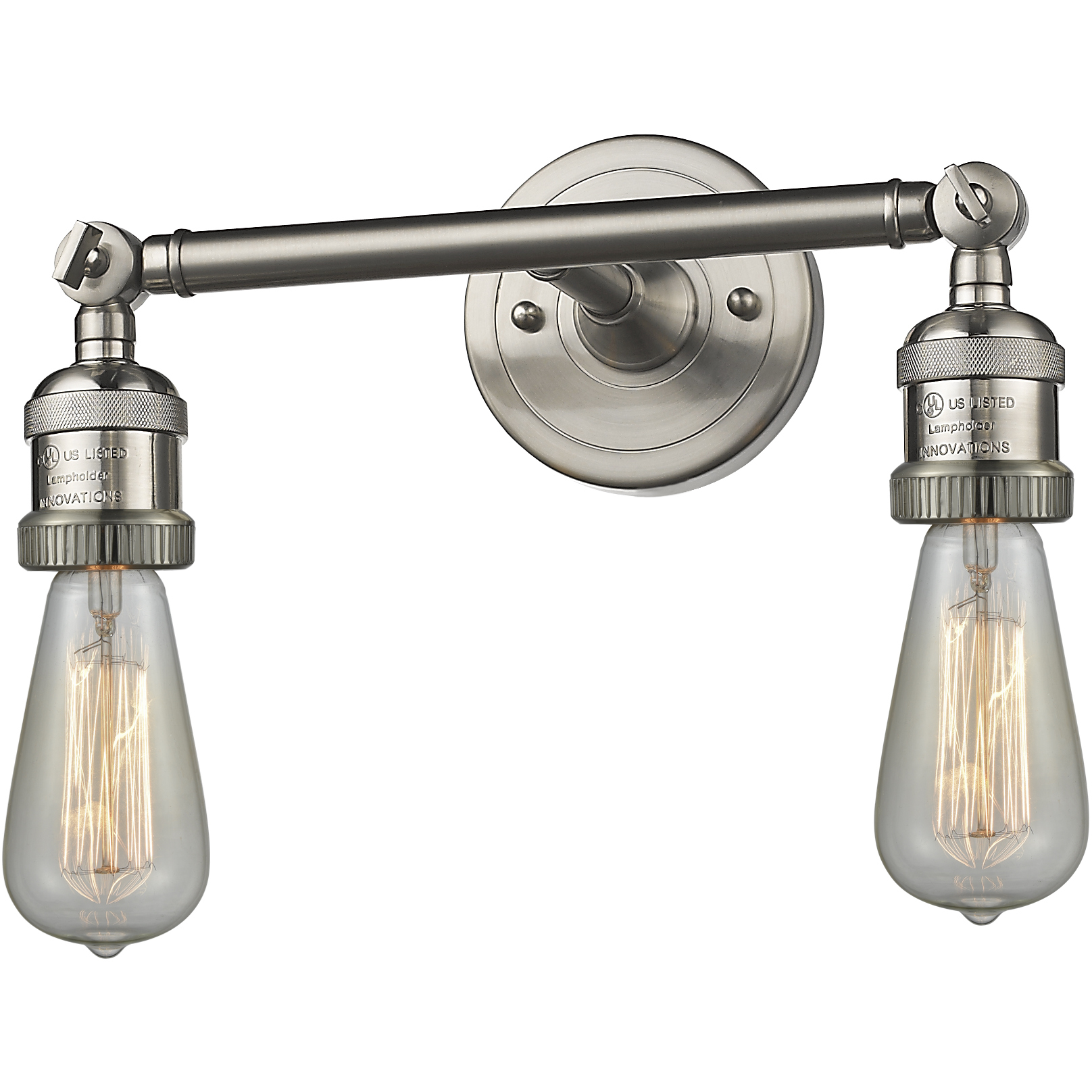 Franklin Restoration Bare Bulb LED 11 inch Brushed Satin Nickel Bath Vanity Light Wall Light