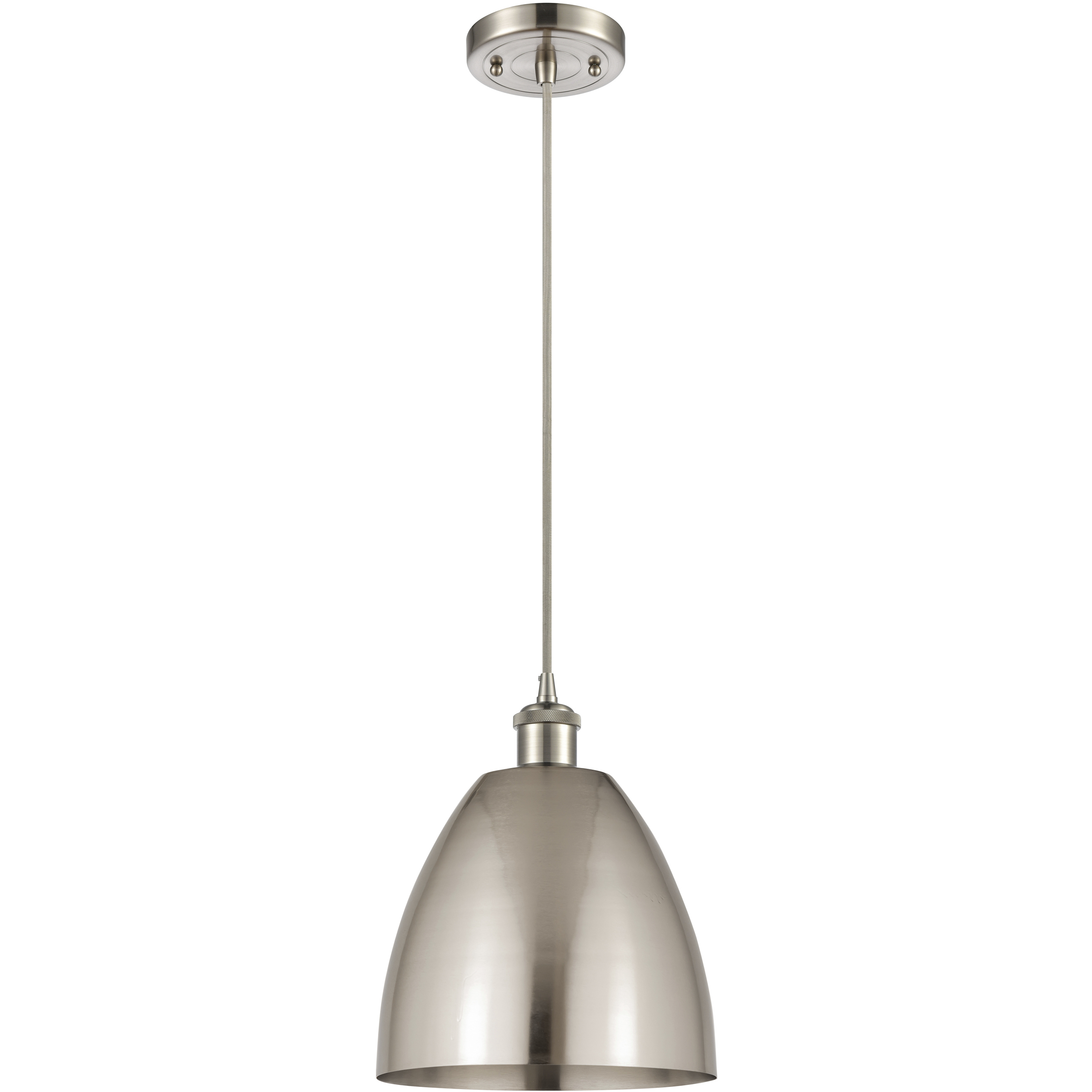Ballston Dome 1 Light 9 inch Brushed Satin Nickel Mini Pendant Ceiling Light