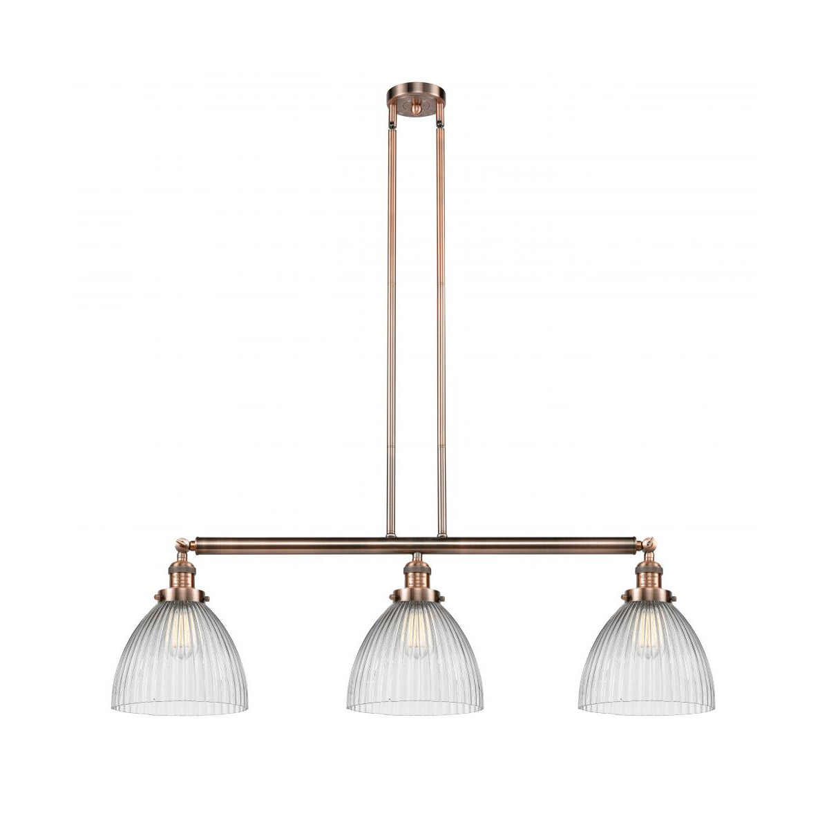 Franklin Restoration Seneca Falls LED 39 inch Antique Copper Island Light Ceiling Light, Franklin Restoration