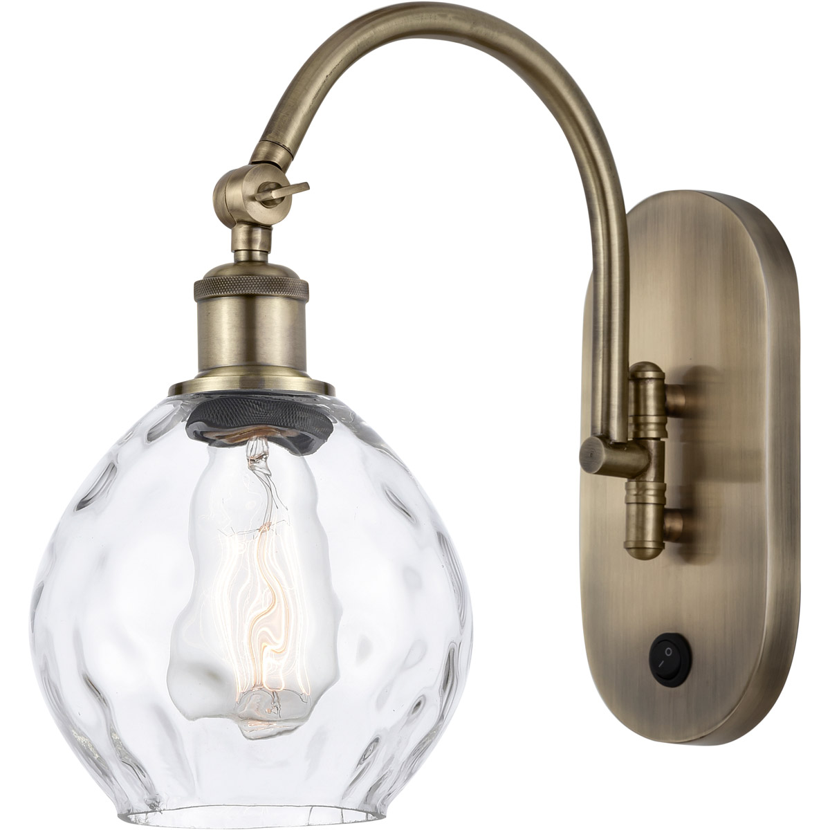 Ballston Waverly LED 6 inch Antique Brass Sconce Wall Light