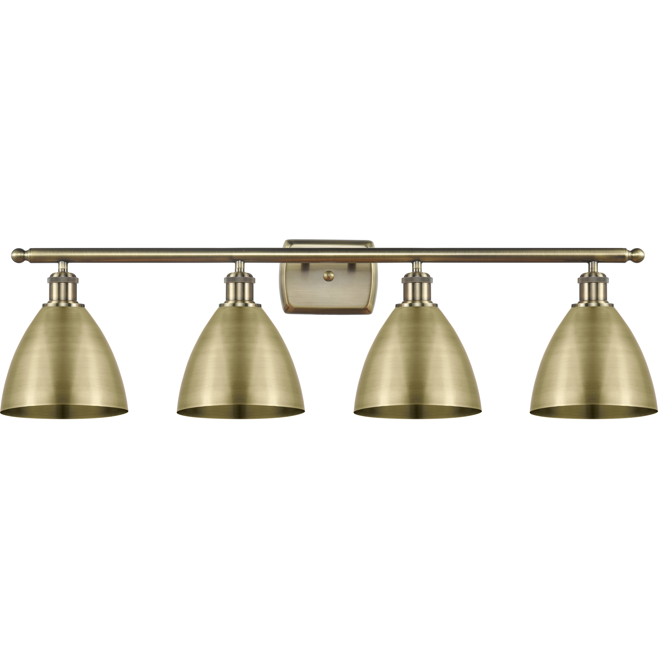 Ballston Dome 4 Light 38 inch Antique Brass Bath Vanity Light Wall Light
