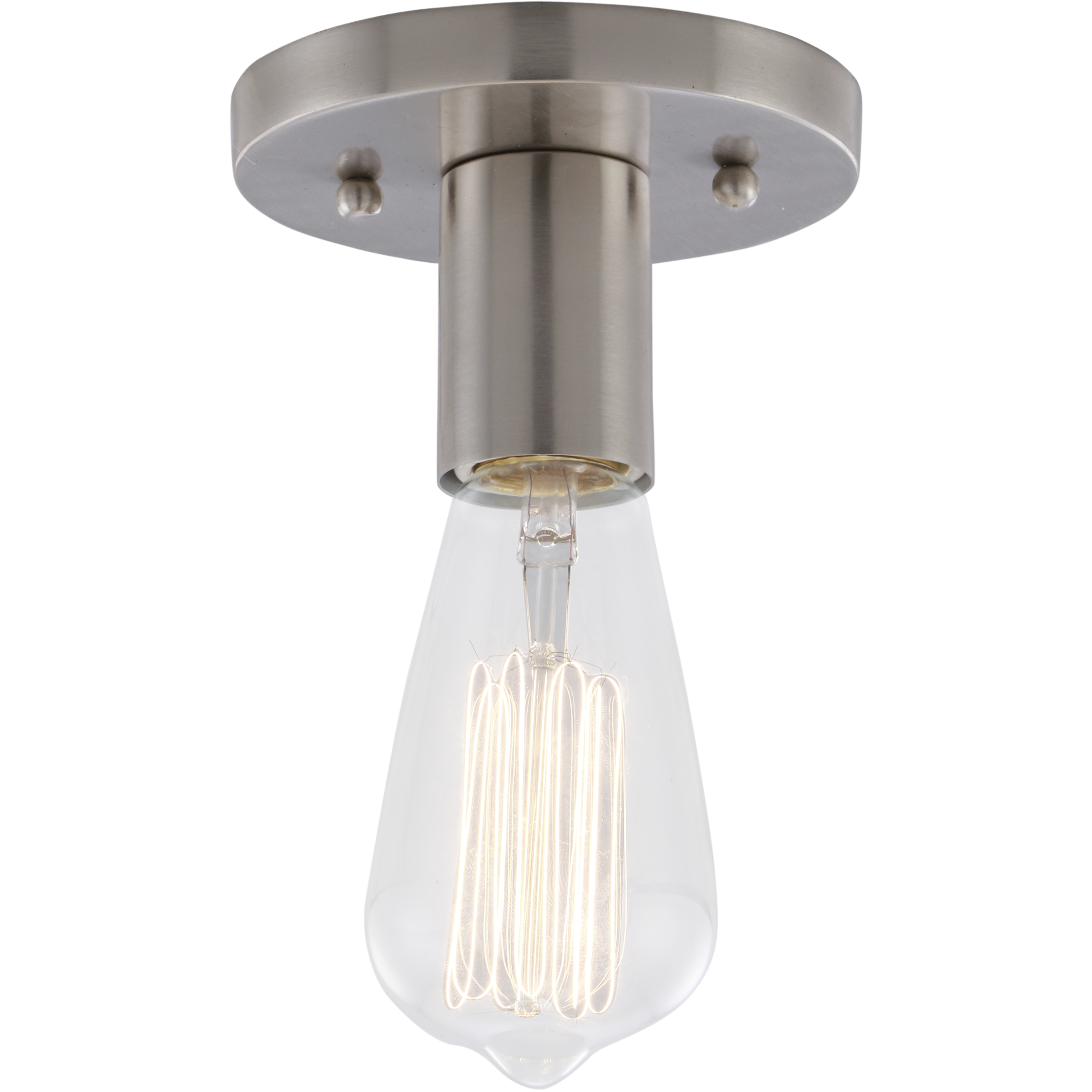 Auralume Karima 1 Light 4.63 inch Brushed Satin Nickel Flush Mount Ceiling Light