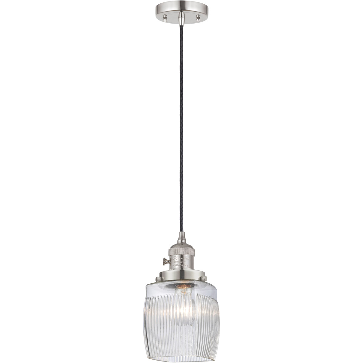 Franklin Restoration Colton LED 6 inch Polished Nickel Mini Pendant Ceiling Light