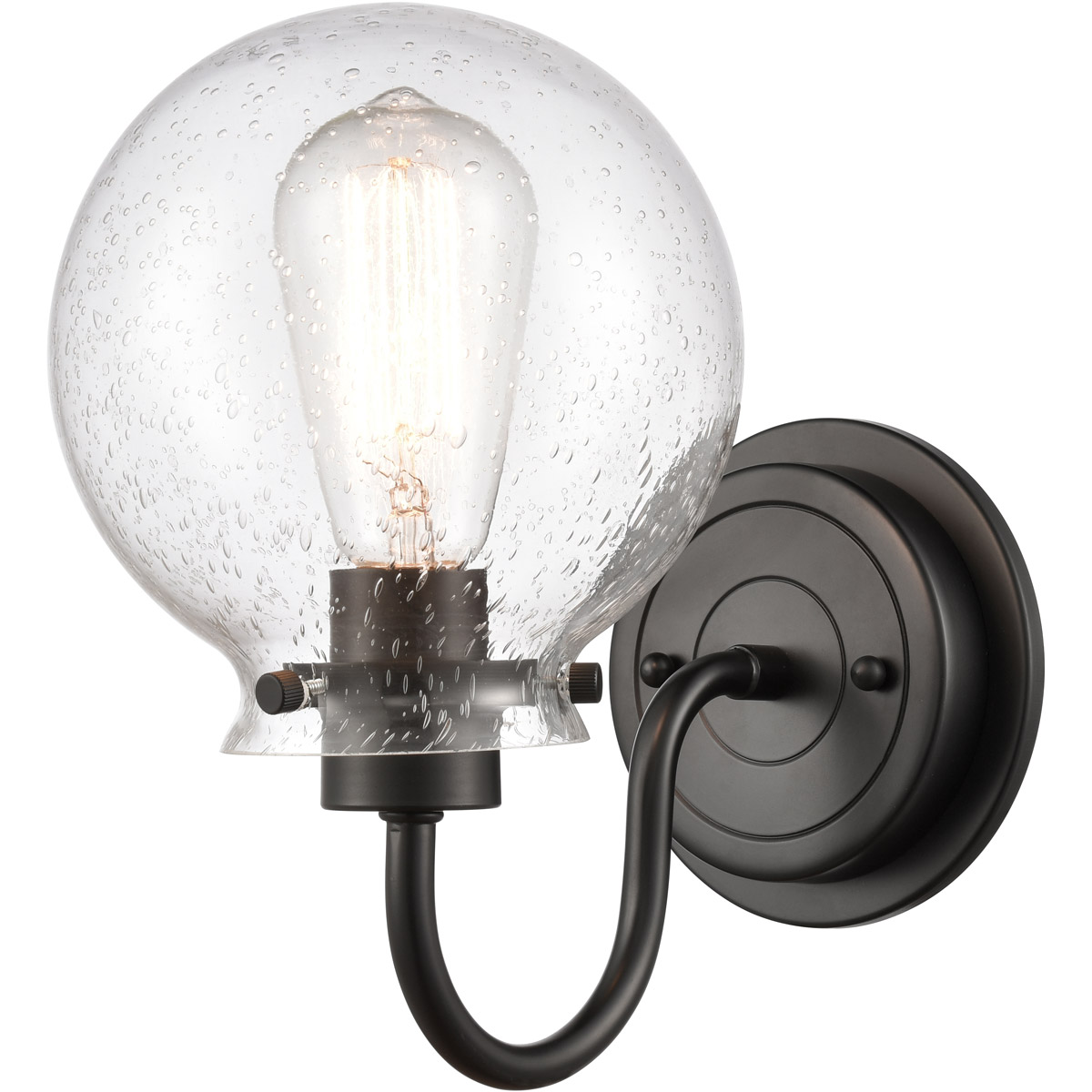 Olivia LED 6.38 inch Matte Black Bath Vanity Light Wall Light