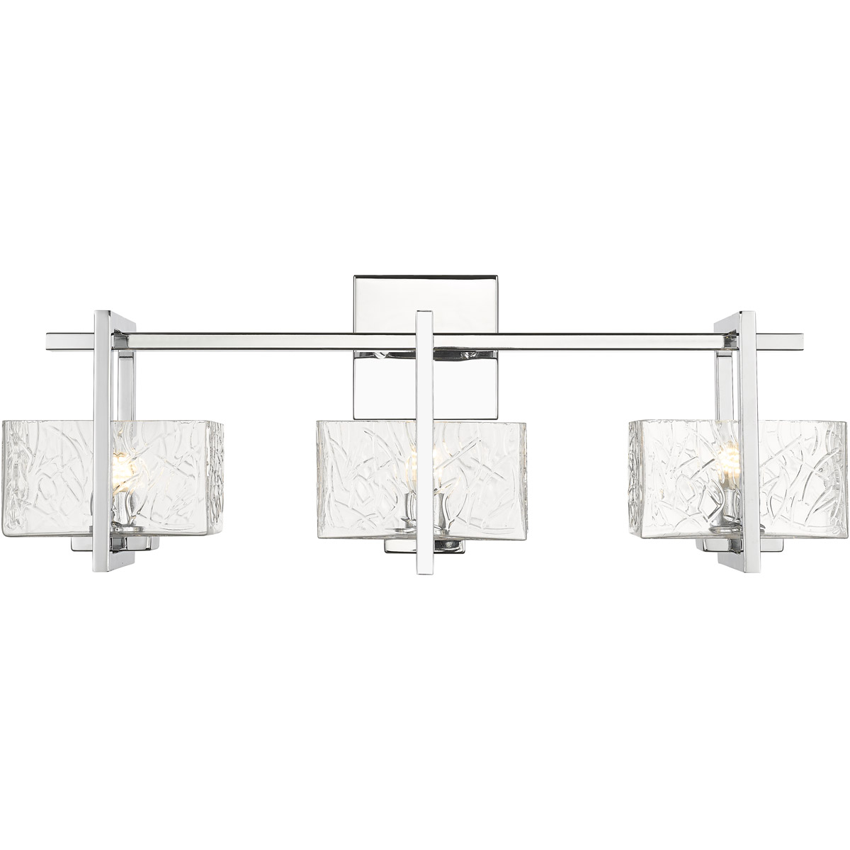 Striate LED 24 inch Polished Chrome Bath Vanity Light Wall Light