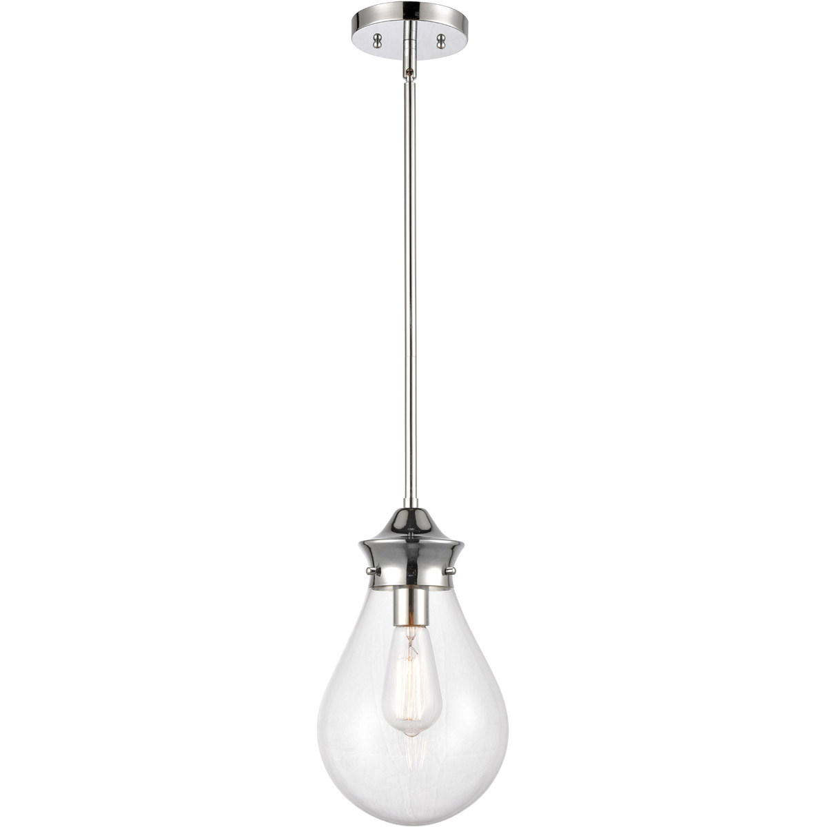 Genesis LED 7.88 inch Polished Chrome Mini Pendant Ceiling Light