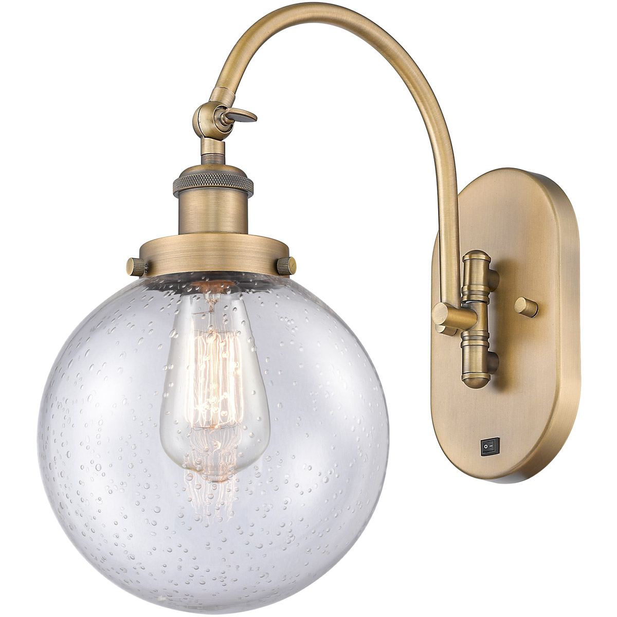 Franklin Restoration Beacon 1 Light 8 inch Brushed Brass Sconce Wall Light