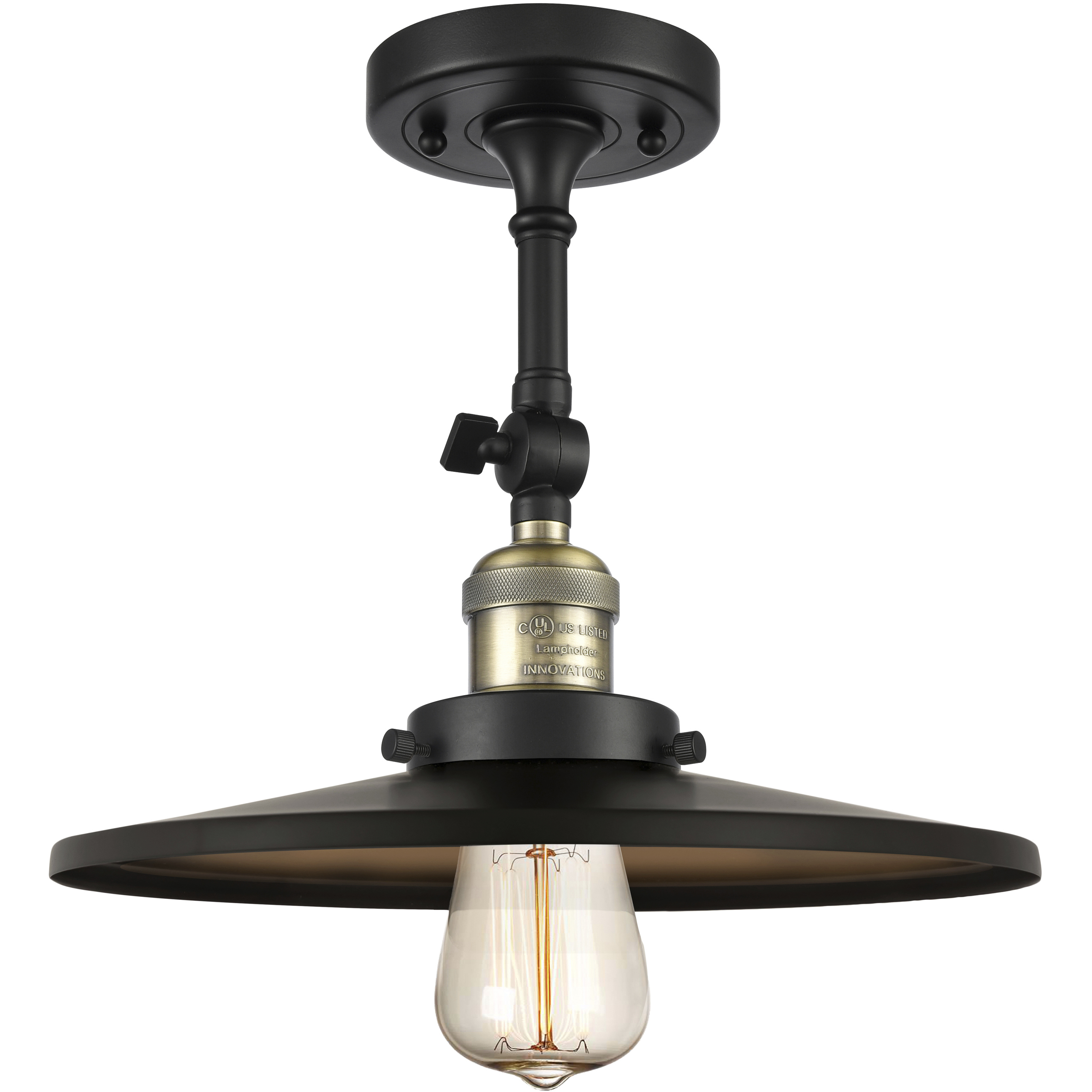 Franklin Restoration Appalachian 1 Light 16 inch Polished Chrome Semi-Flush Mount Ceiling Light