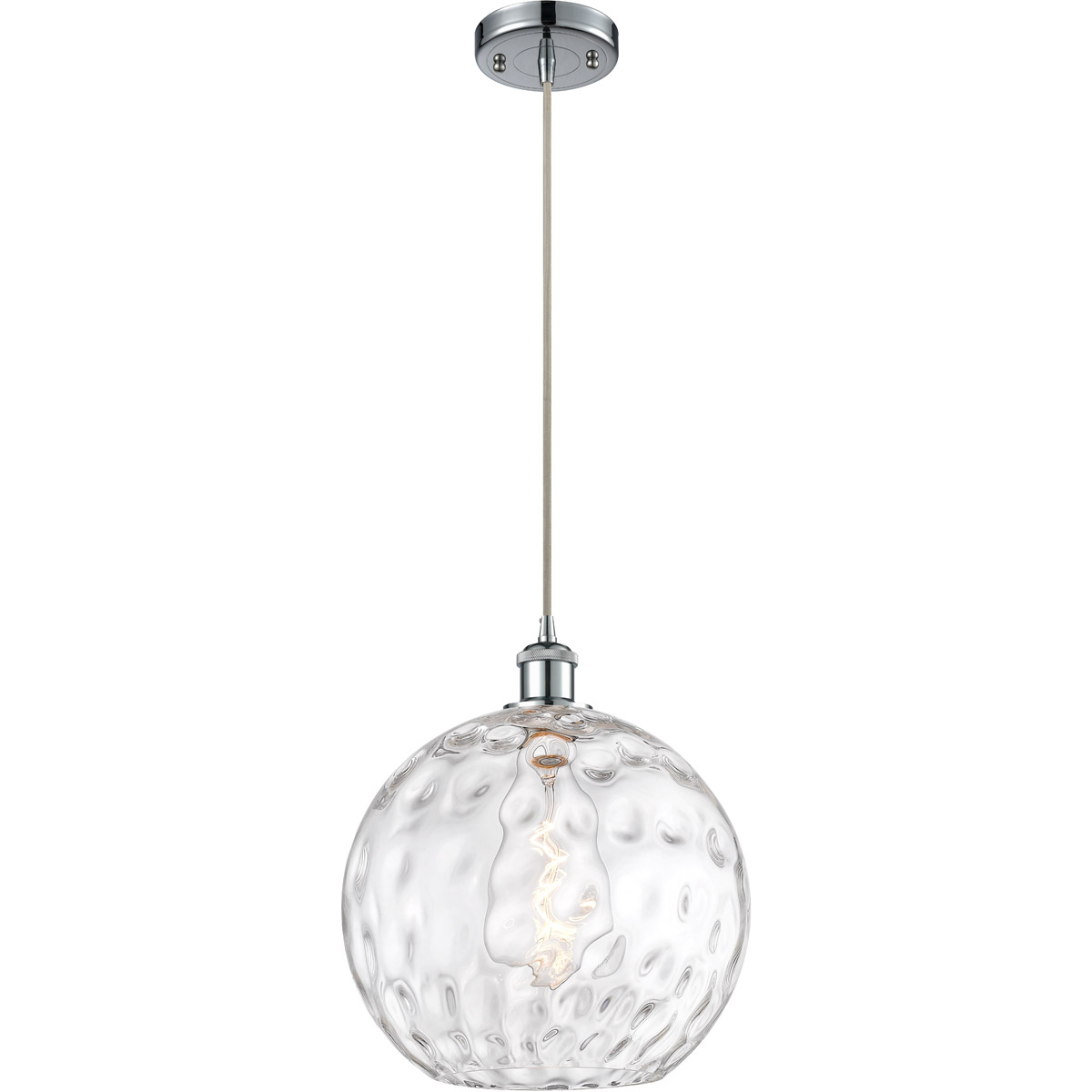 Ballston Athens Water Glass 1 Light 12 inch Polished Chrome Mini Pendant Ceiling Light