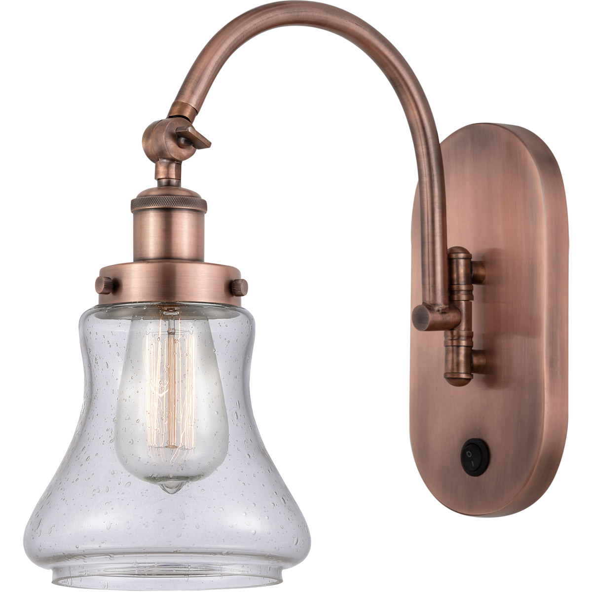 Franklin Restoration Bellmont LED 7 inch Antique Copper Sconce Wall Light