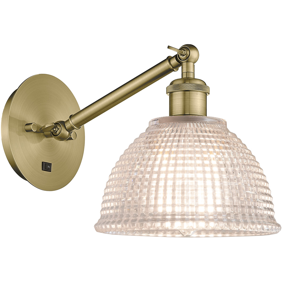 Ballston Arietta 1 Light 8 inch Antique Brass Sconce Wall Light