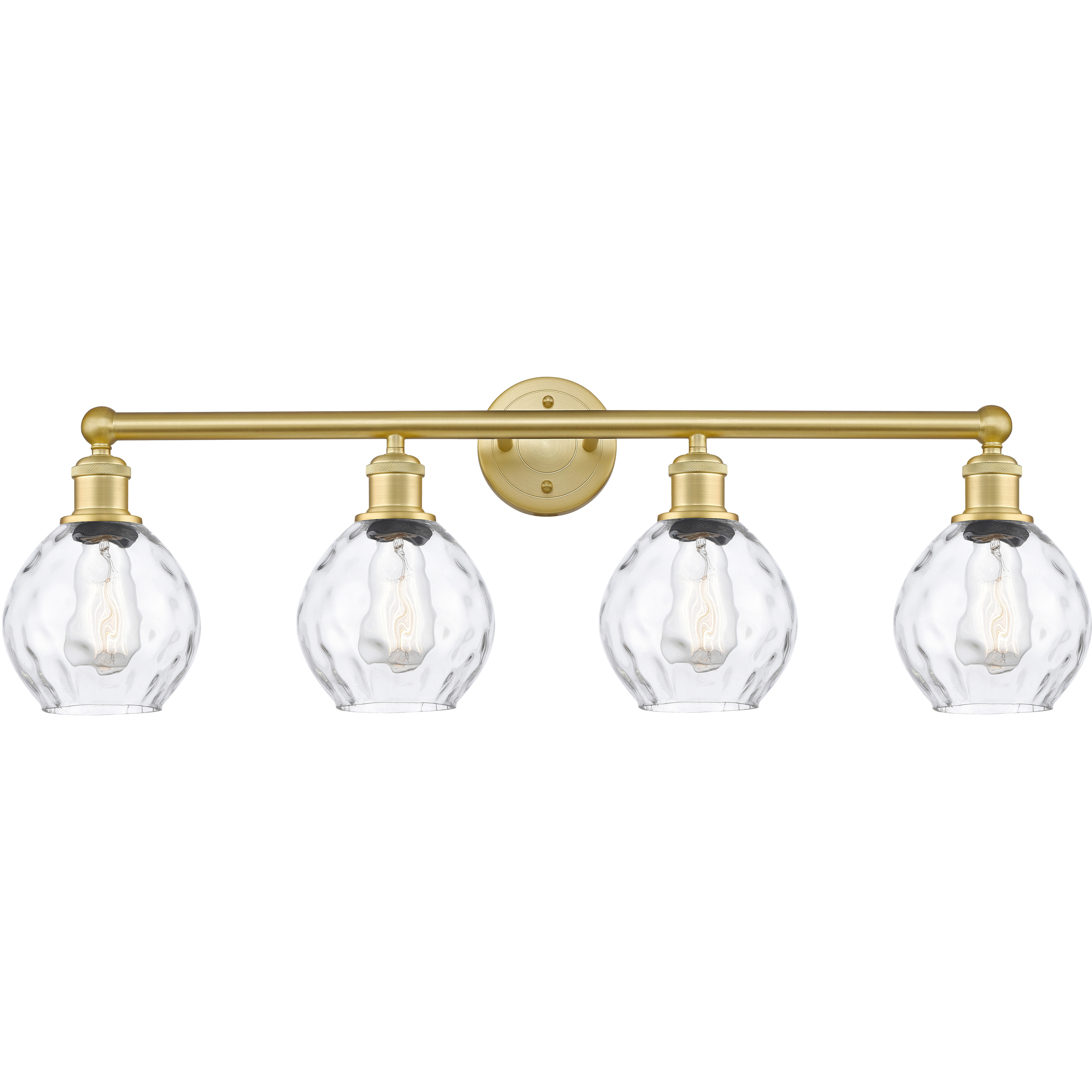 Waverly 4 Light 33 inch Satin Gold Bath Vanity Light Wall Light