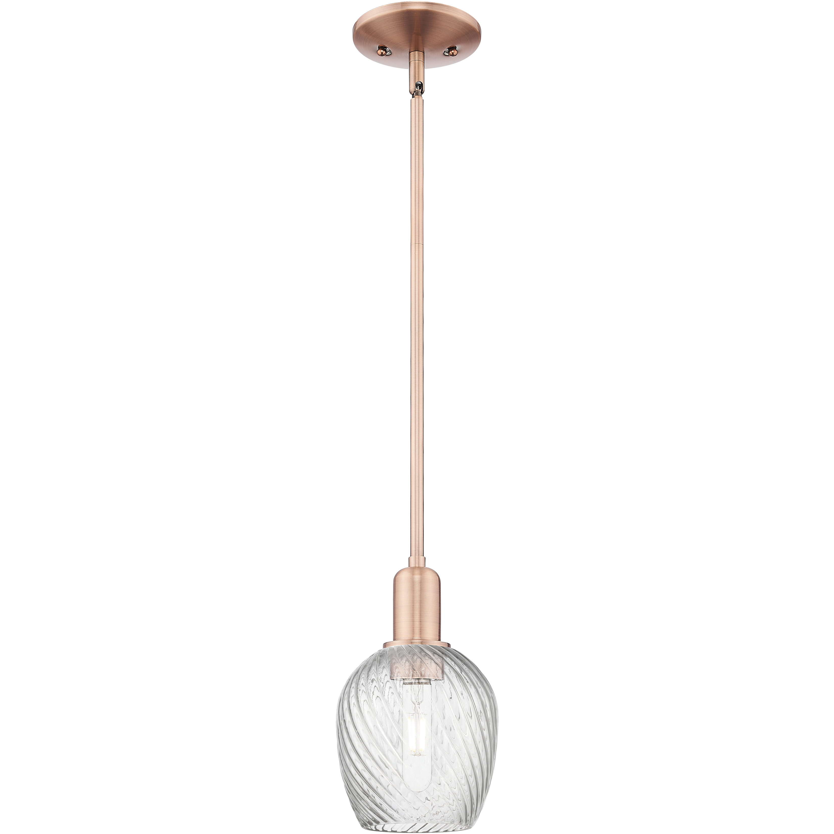Arcadia Salina 1 Light 5.75 inch Antique Copper Mini Pendant Ceiling Light