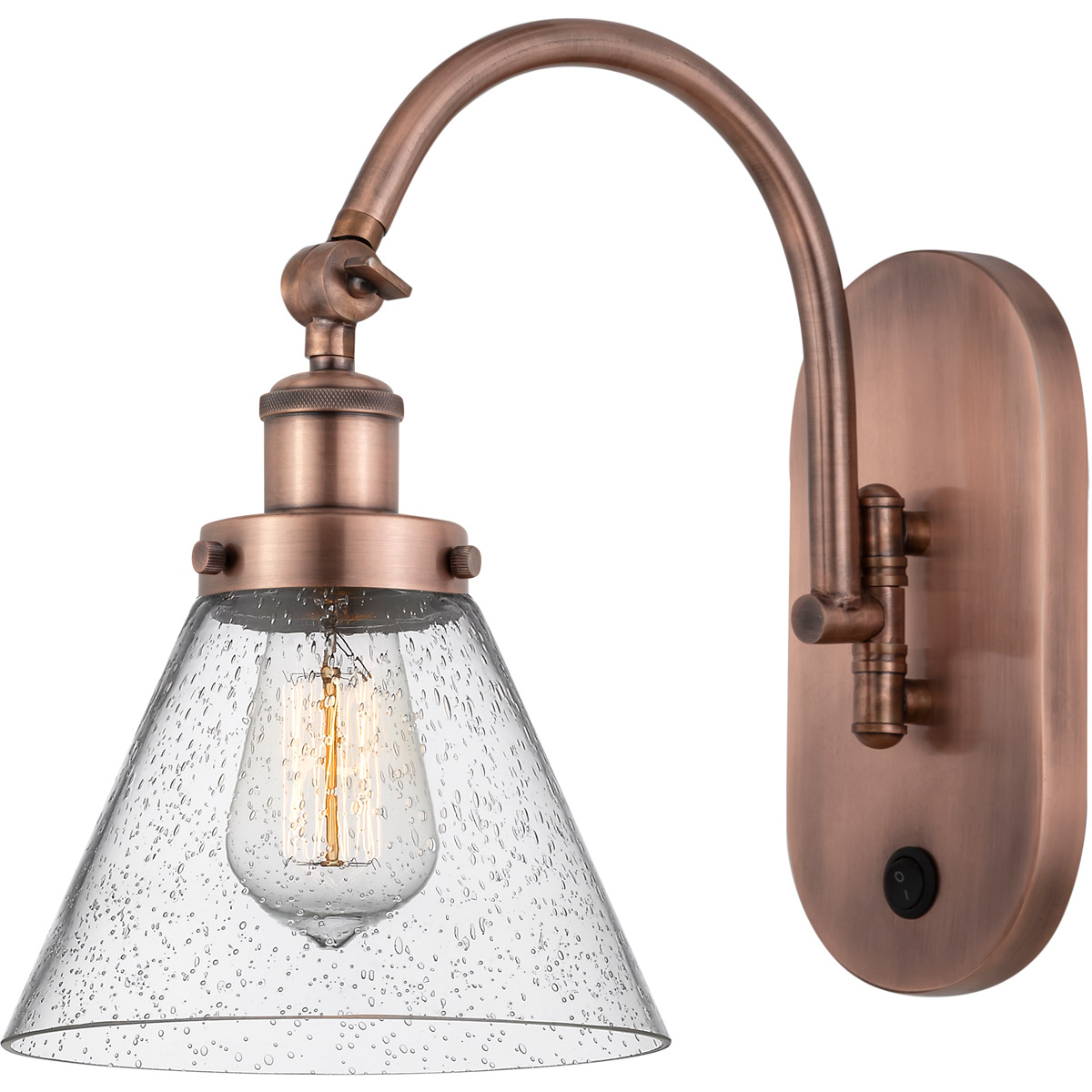 Franklin Restoration Cone 1 Light 8 inch Antique Copper Sconce Wall Light