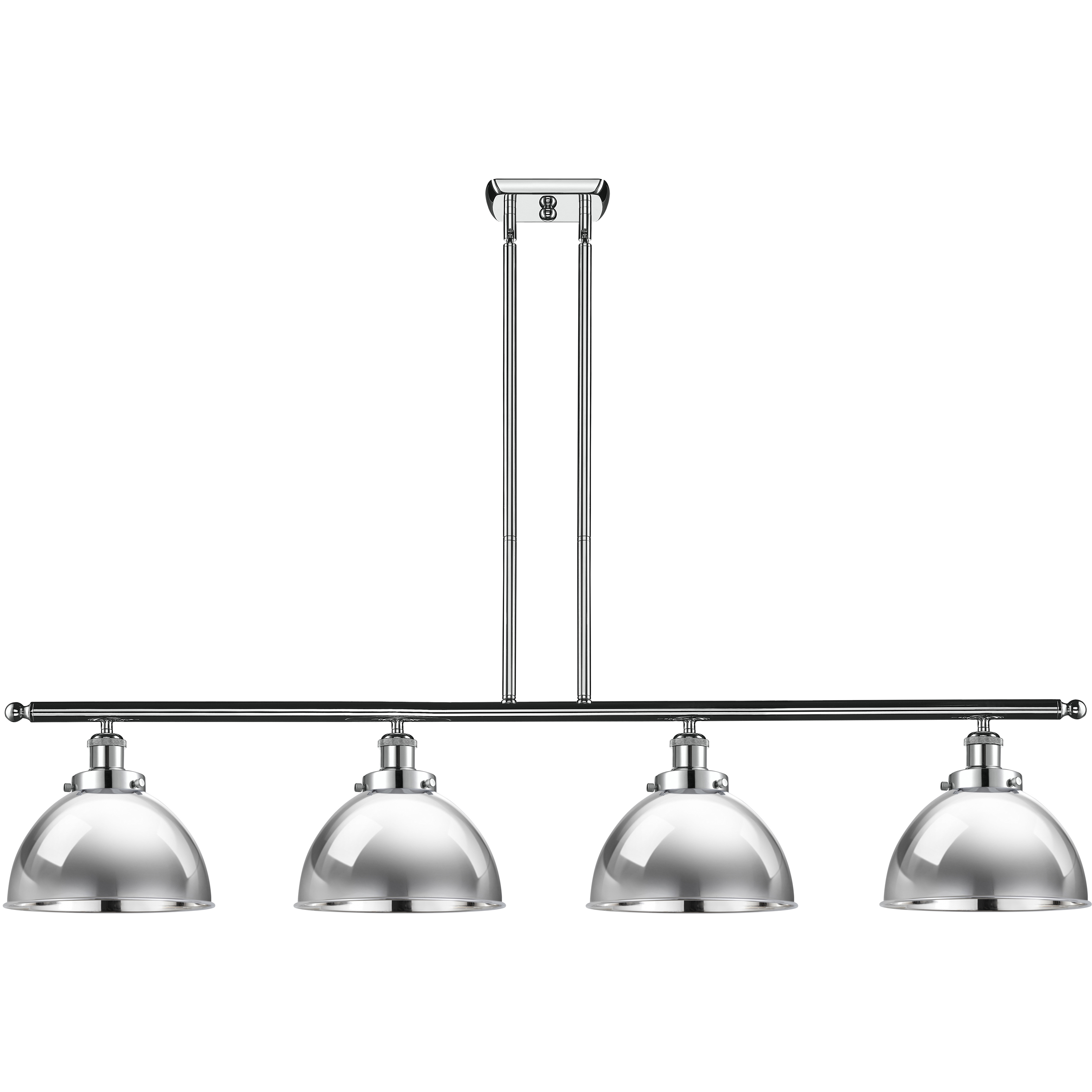 Ballston Urban 4 Light 48 inch Polished Chrome Island Light Ceiling Light