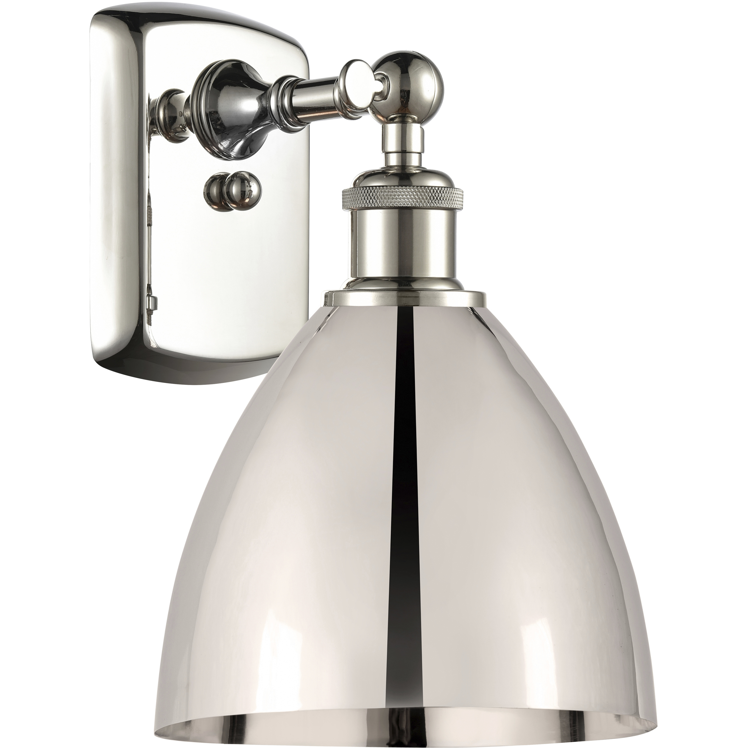 Ballston Dome LED 7.5 inch Polished Nickel Sconce Wall Light