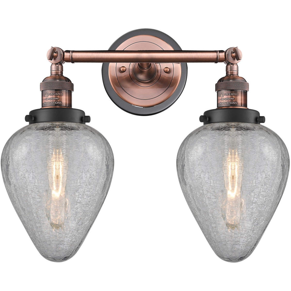 Franklin Restoration Geneseo 2 Light 17 inch Antique Copper Bath Vanity Light Wall Light