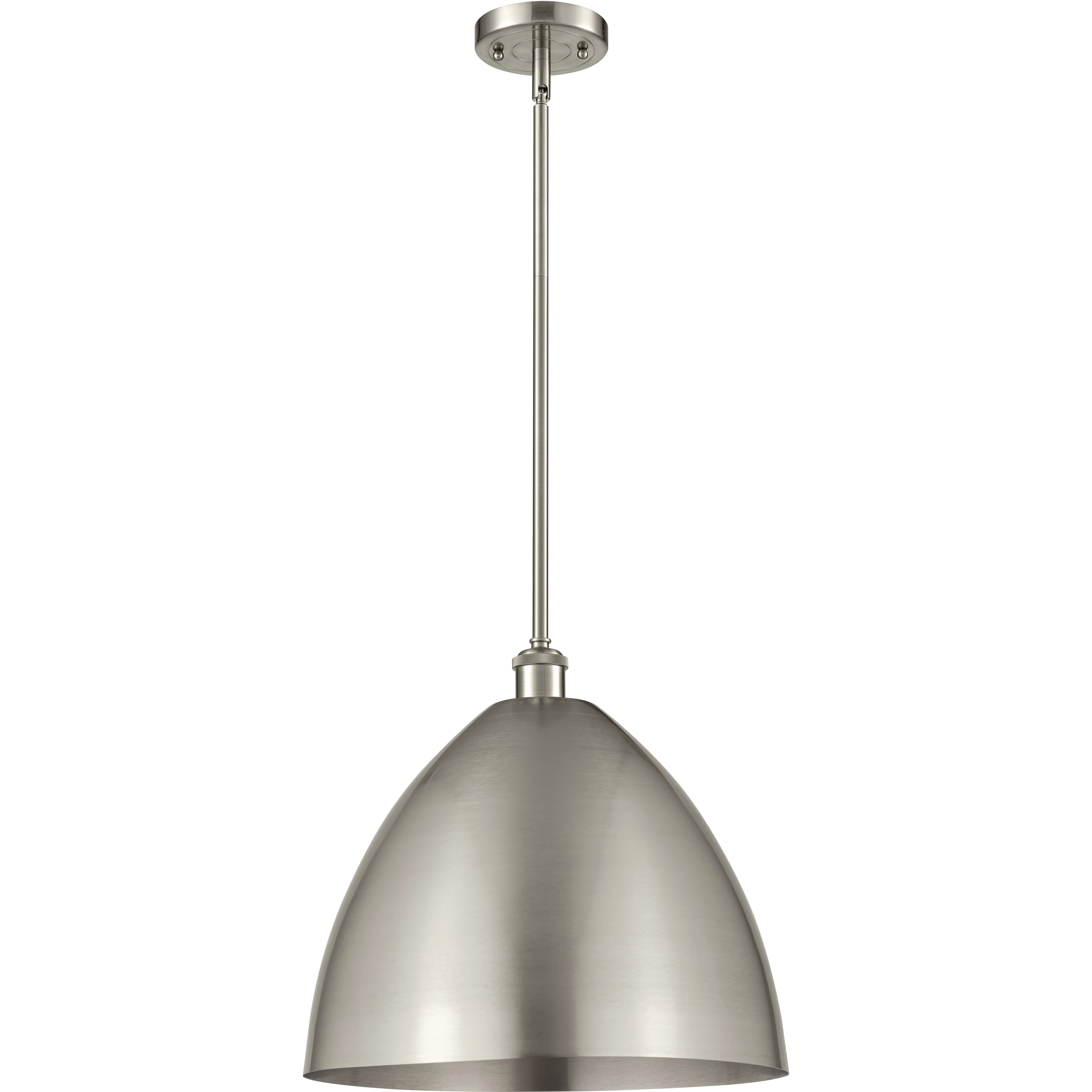Ballston Dome LED 16 inch Brushed Satin Nickel Pendant Ceiling Light