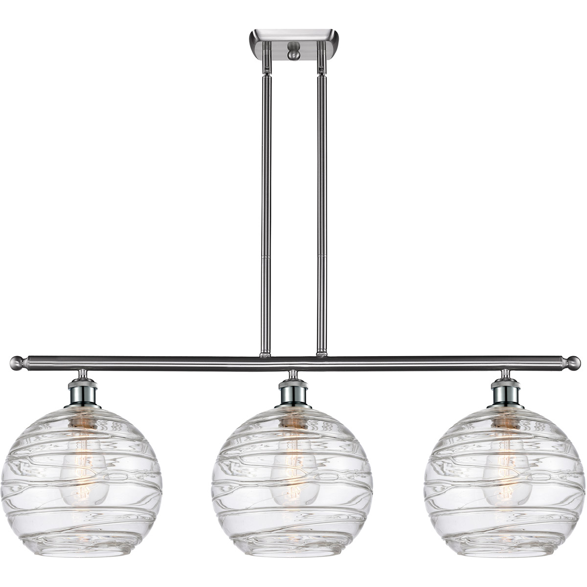 Innovations Lighting 516-3I-SN-G1213-10 Ballston Deco Swirl 3
