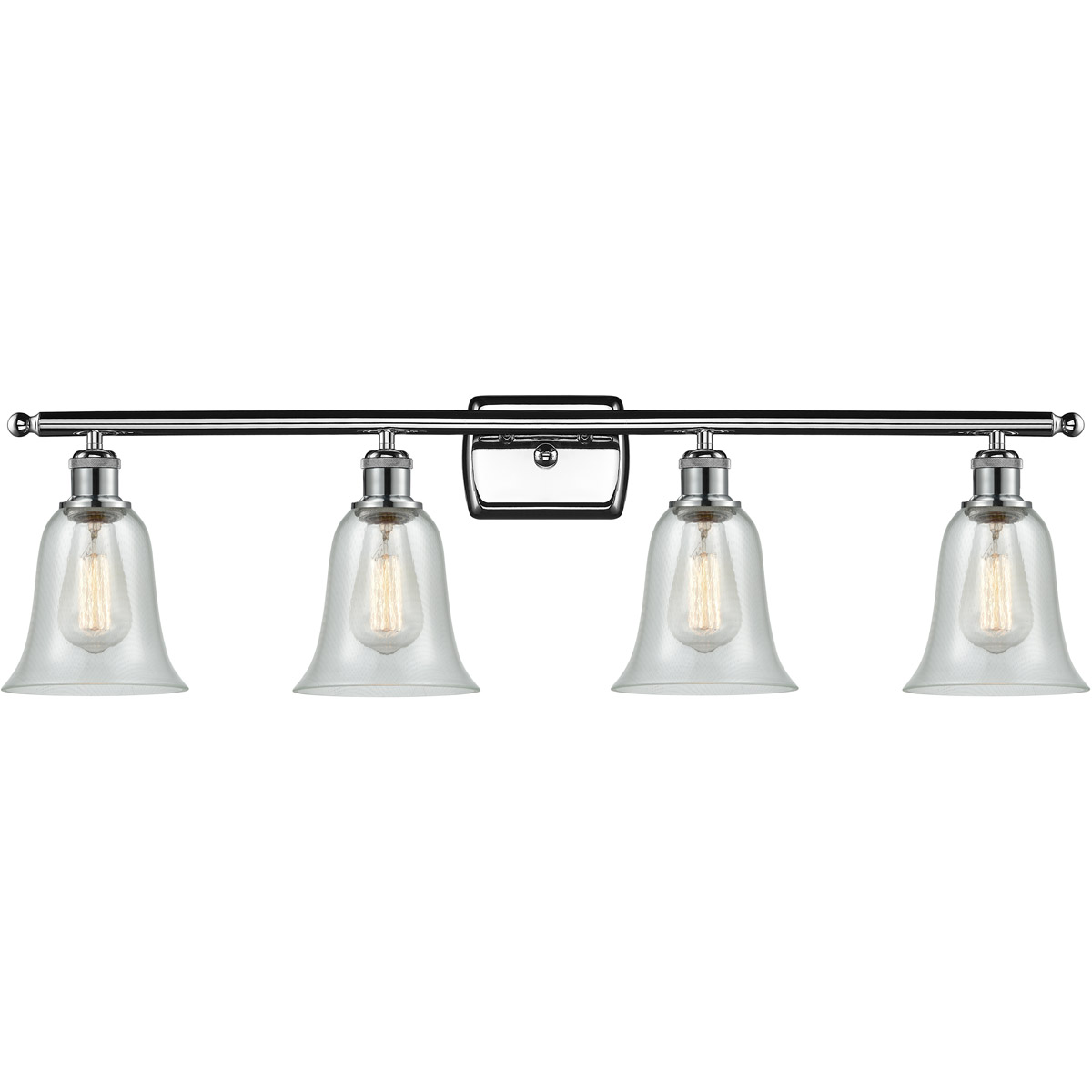Ballston Hanover LED 36 inch Polished Chrome Bath Vanity Light Wall Light in Fishnet Glass, Ballston