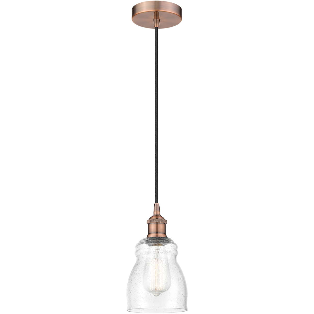 Edison Ellery 1 Light 5 inch Antique Copper Mini Pendant Ceiling Light