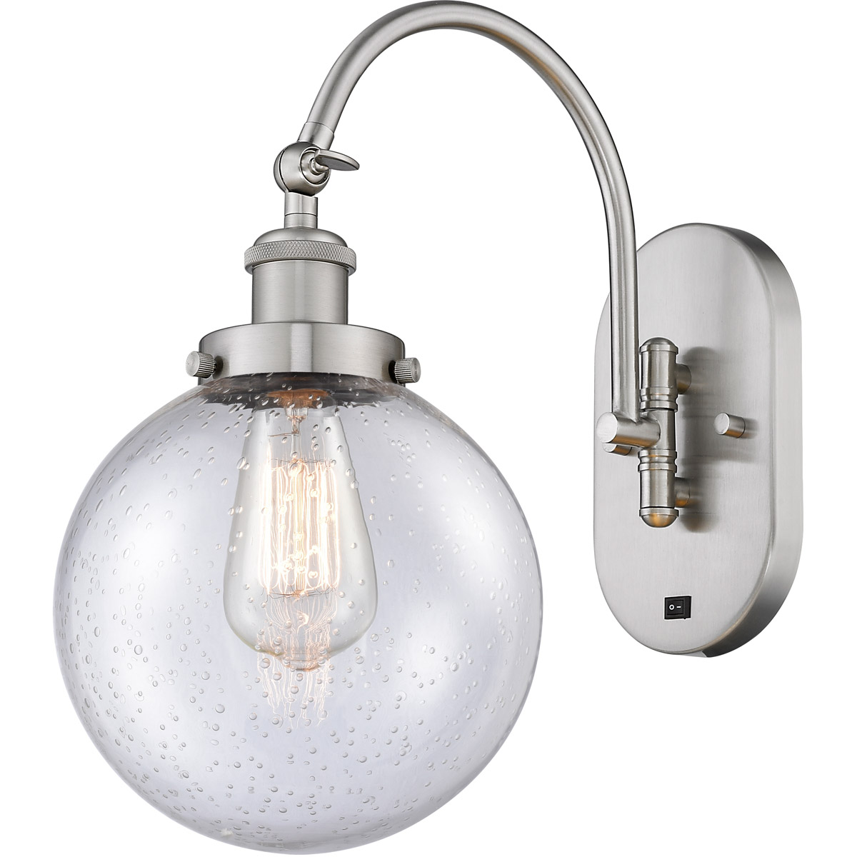 Franklin Restoration Beacon 1 Light 8 inch Brushed Satin Nickel Sconce Wall Light