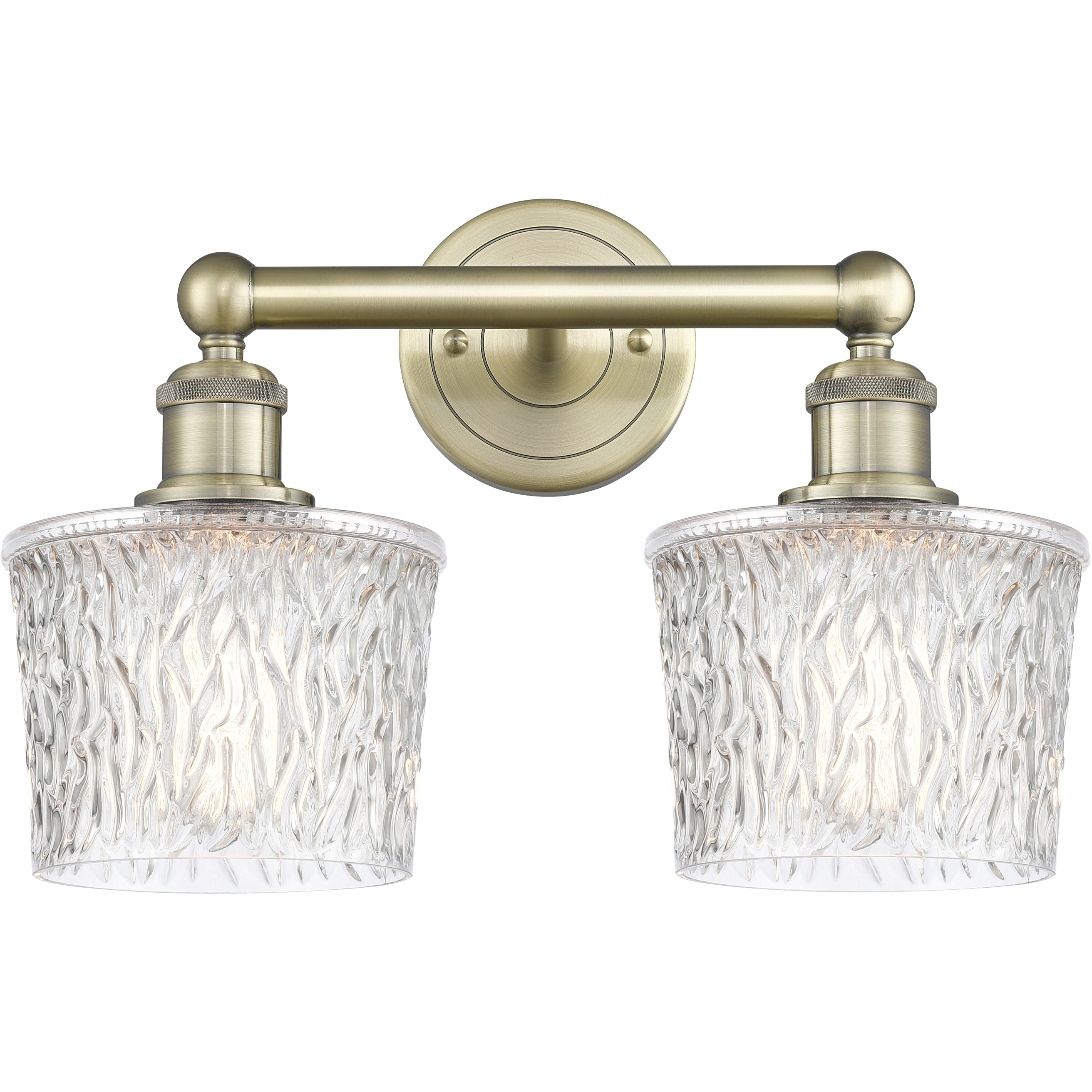 Niagra 2 Light 15.5 inch Antique Brass Bath Vanity Light Wall Light