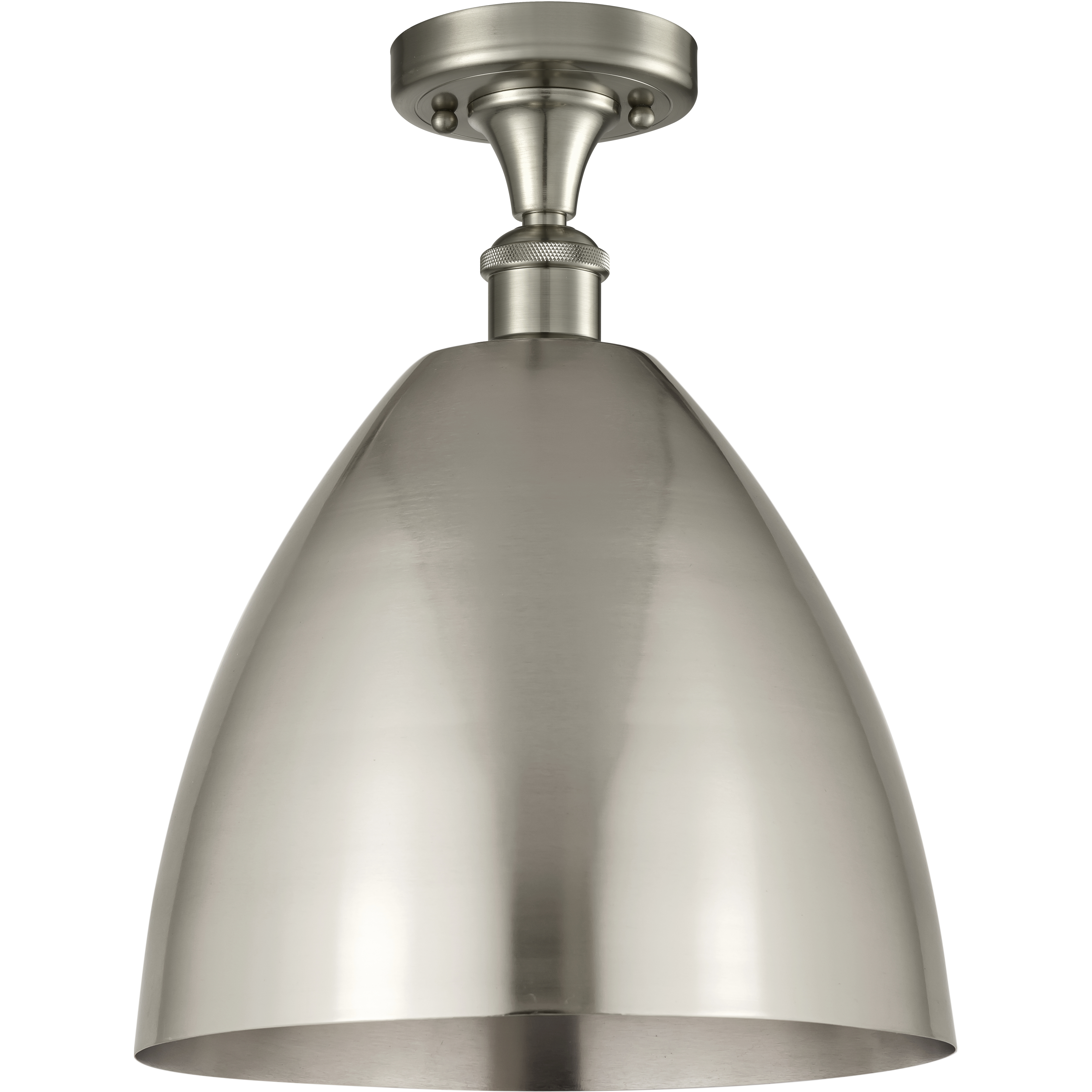Ballston Dome 1 Light 12 inch Brushed Satin Nickel Semi-Flush Mount Ceiling Light