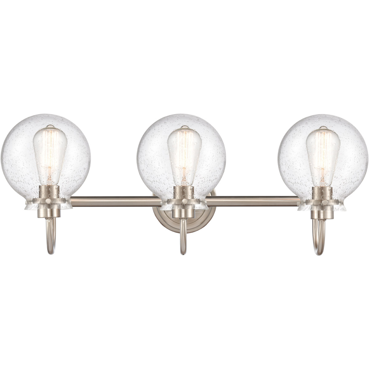 Olivia 3 Light 27.38 inch Satin Nickel Bath Vanity Light Wall Light