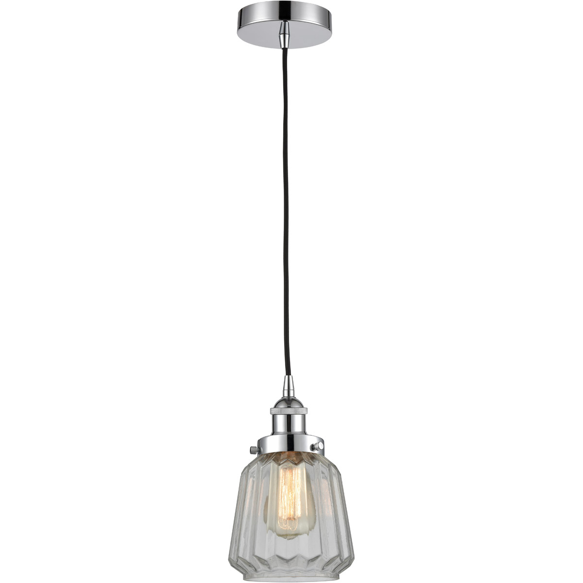 Edison Chatham 1 Light 7 inch Polished Chrome Mini Pendant Ceiling Light