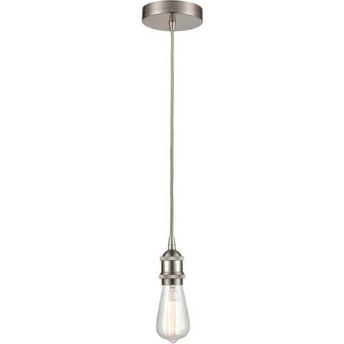 Edison LED 2.5 inch Satin Nickel Mini Pendant Ceiling Light