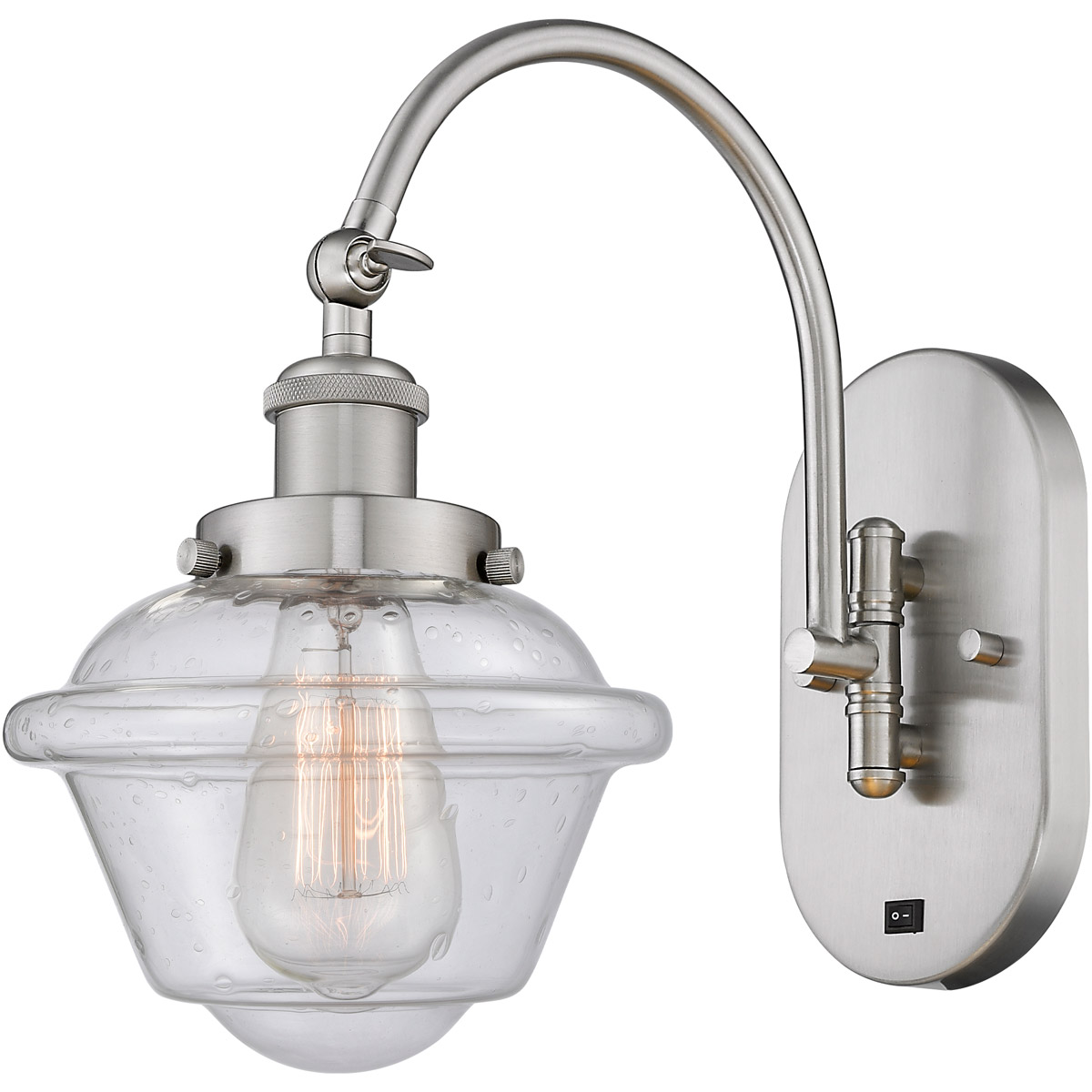 Franklin Restoration Oxford LED 8 inch Brushed Satin Nickel Sconce Wall Light