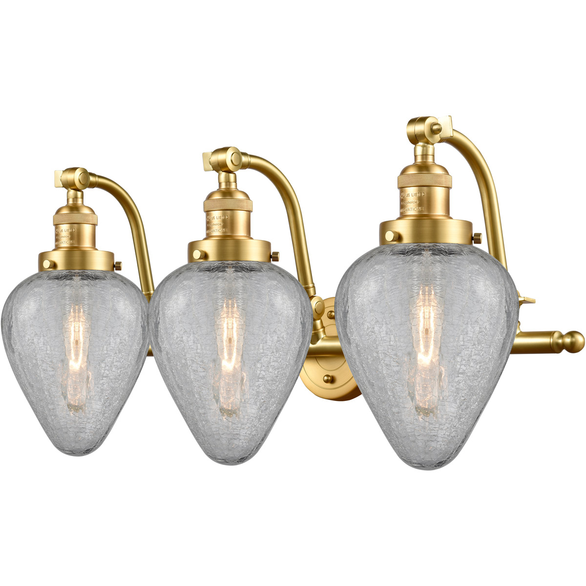 Franklin Restoration Geneseo LED 28 inch Satin Gold Bath Vanity Light Wall Light, Franklin Restoration
