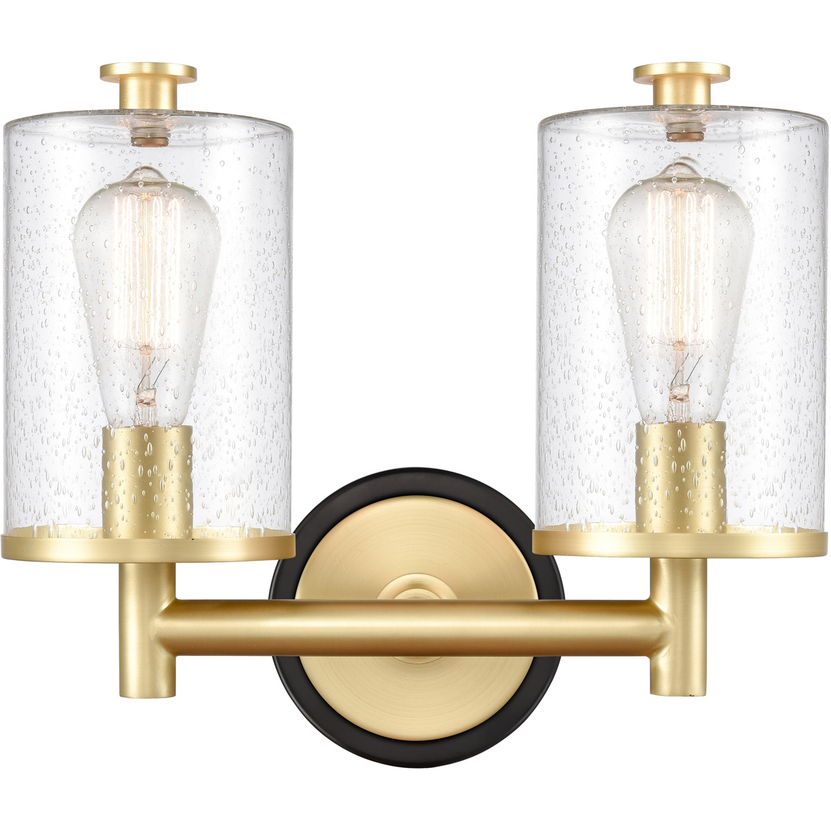 Marlowe LED 13.63 inch Black Satin Brass Bath Vanity Light Wall Light