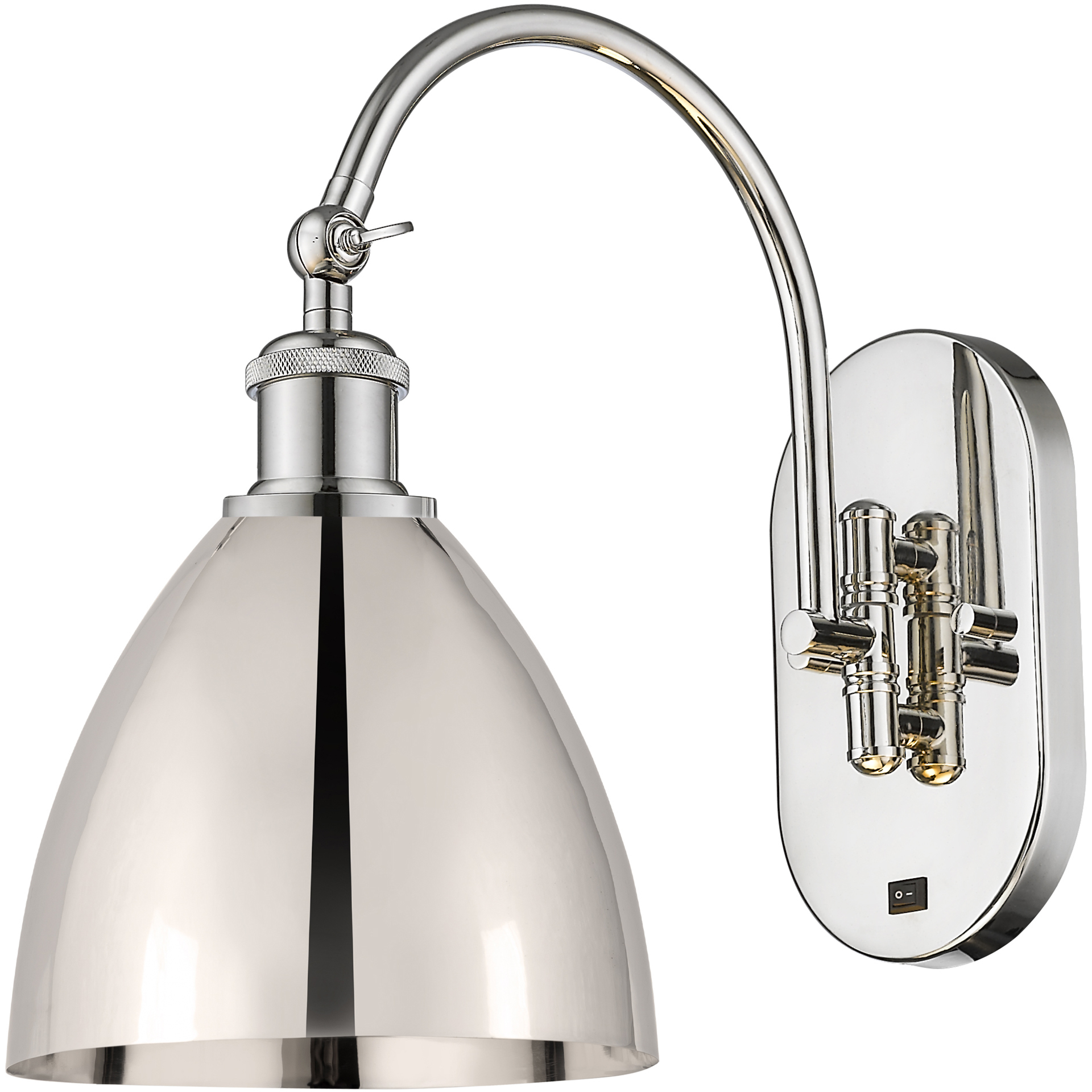 Ballston Dome LED 7.5 inch Polished Nickel Sconce Wall Light