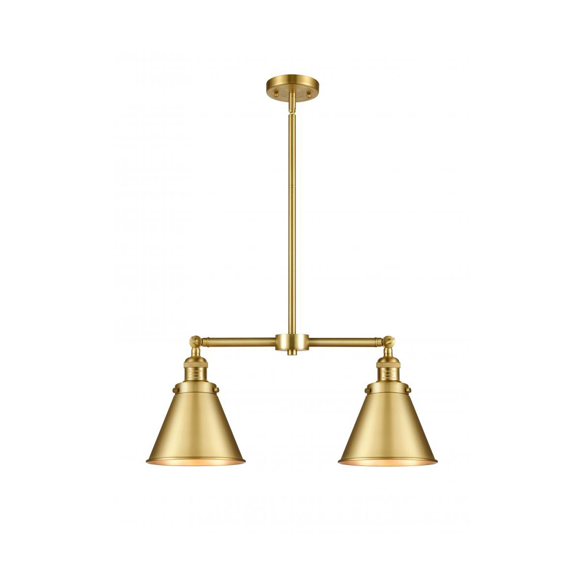 Franklin Restoration Appalachian LED 23 inch Satin Gold Chandelier Ceiling Light, Franklin Restoration