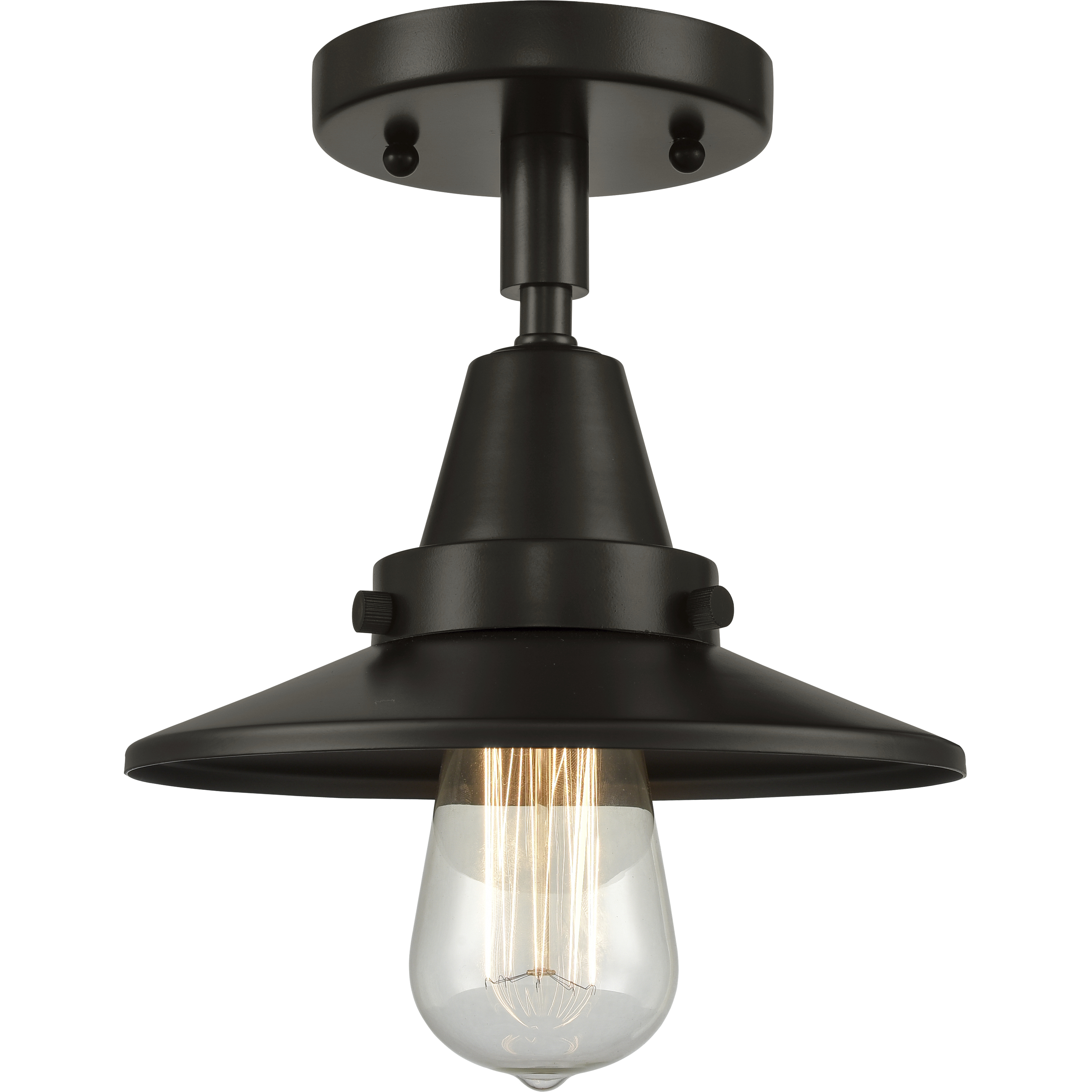Franklin Restoration Railroad 1 Light 8 inch Oil Rubbed Bronze Flush Mount Ceiling Light