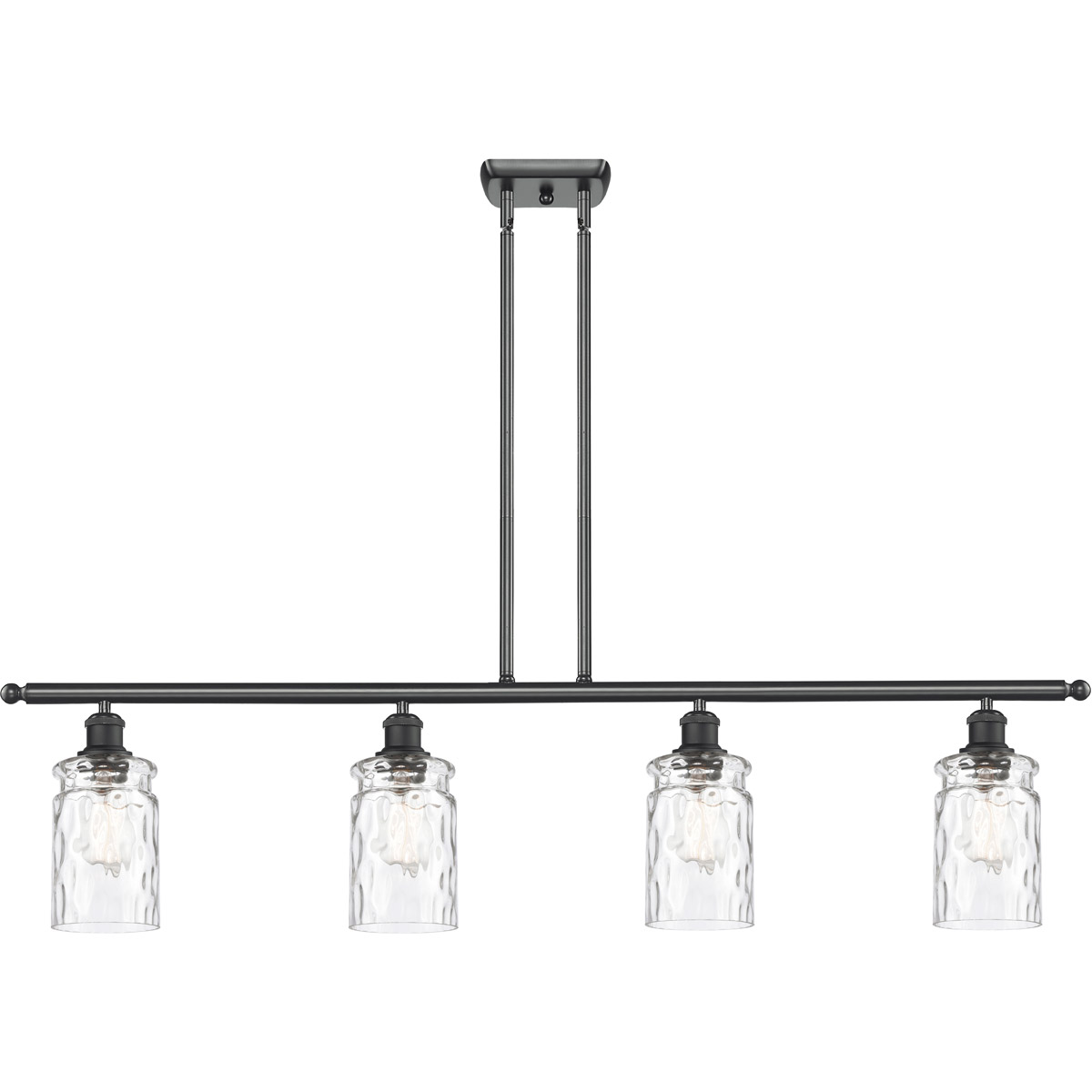 Ballston Candor LED 48 inch Matte Black Island Light Ceiling Light, Ballston