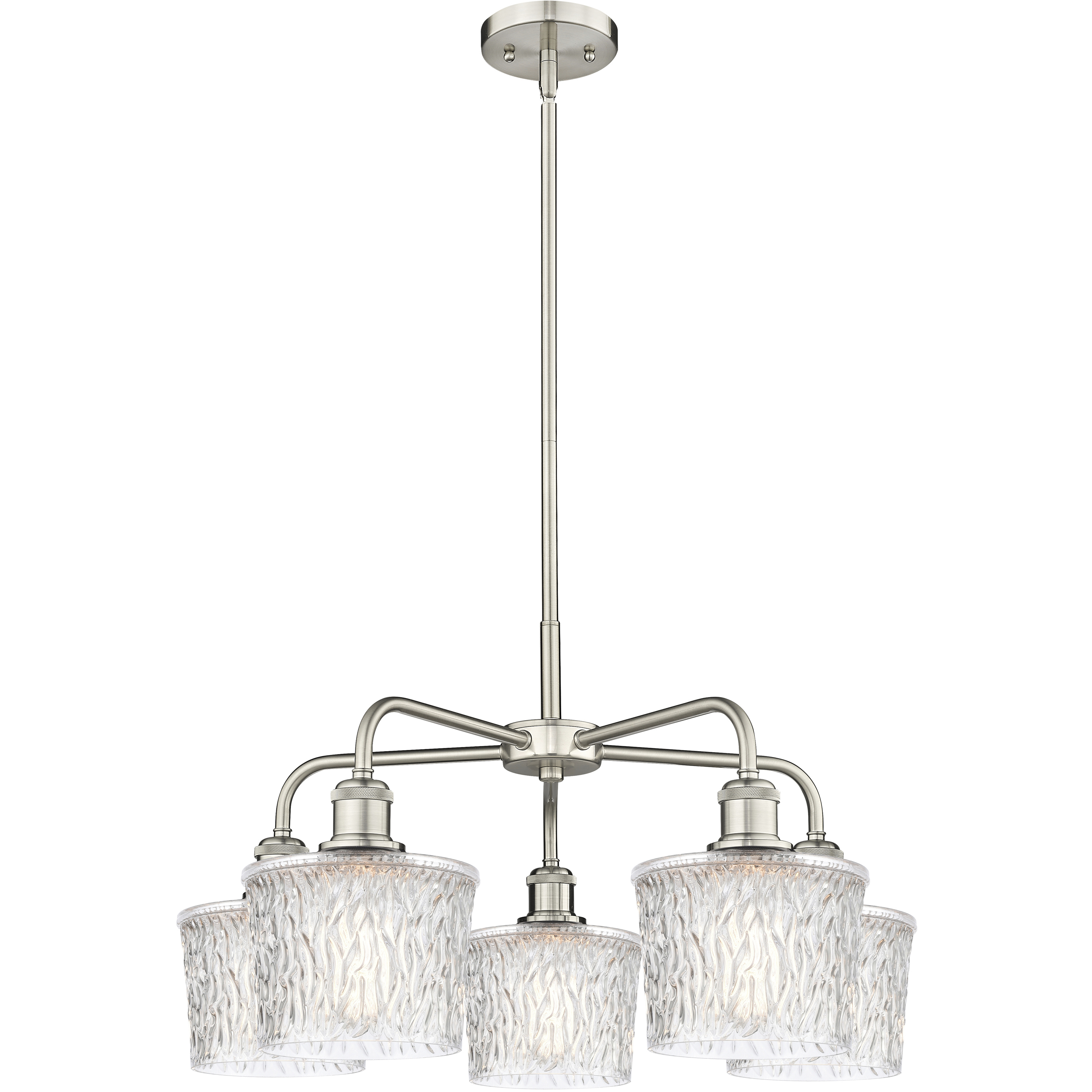Niagra 5 Light 24.5 inch Satin Nickel Chandelier Ceiling Light