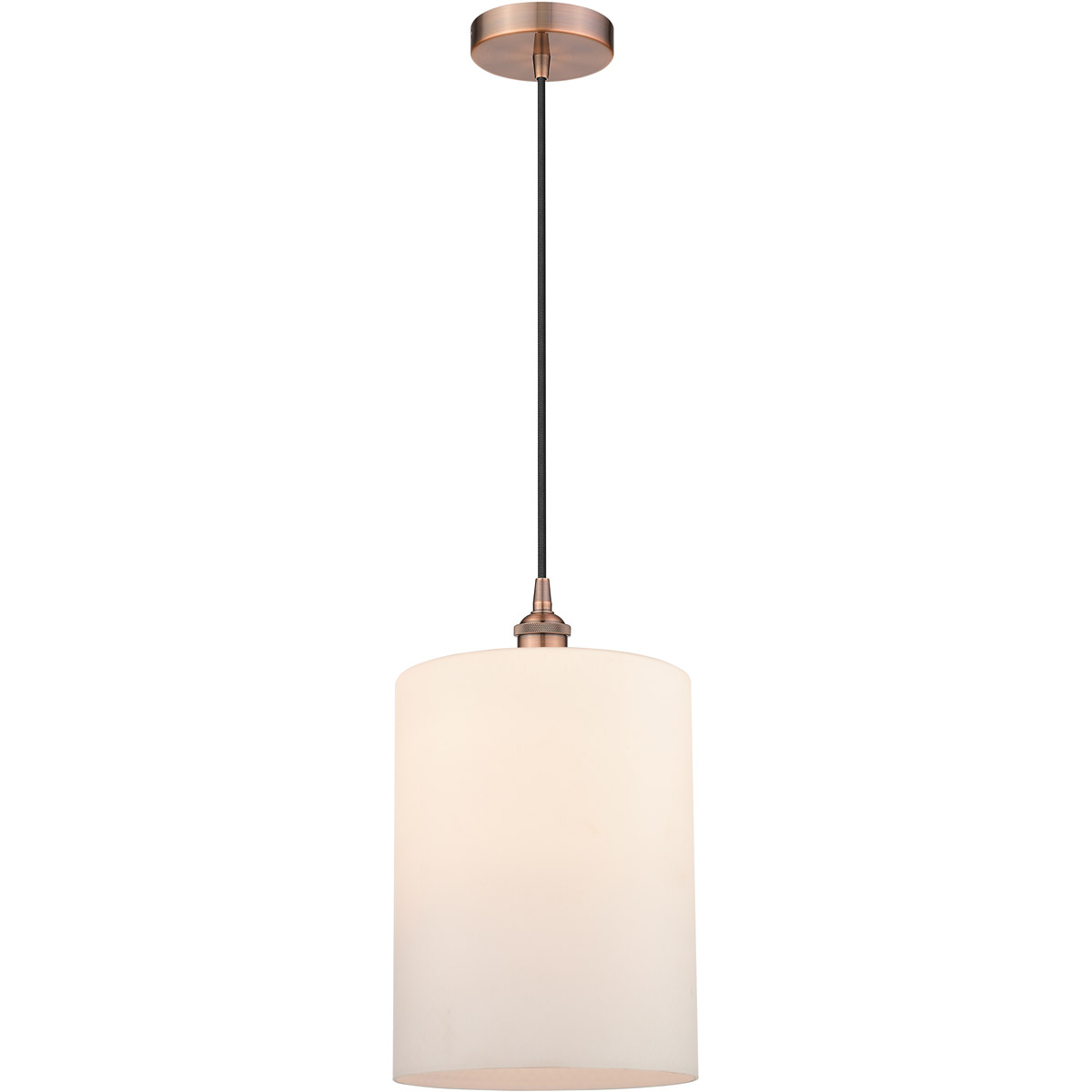Edison Cobbleskill 1 Light 9 inch Antique Copper Mini Pendant Ceiling Light