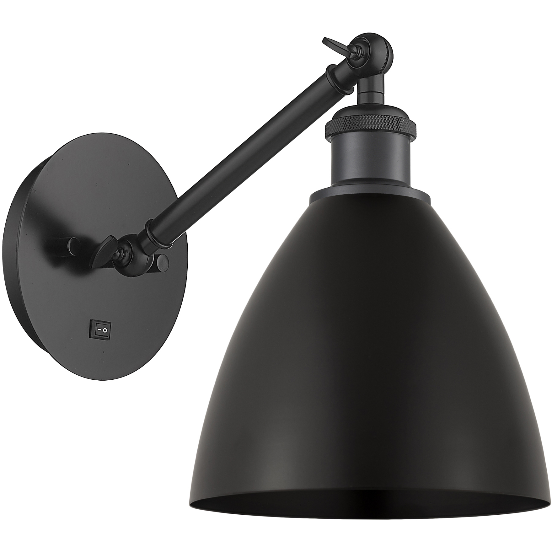 Ballston Dome LED 7.5 inch Matte Black Sconce Wall Light