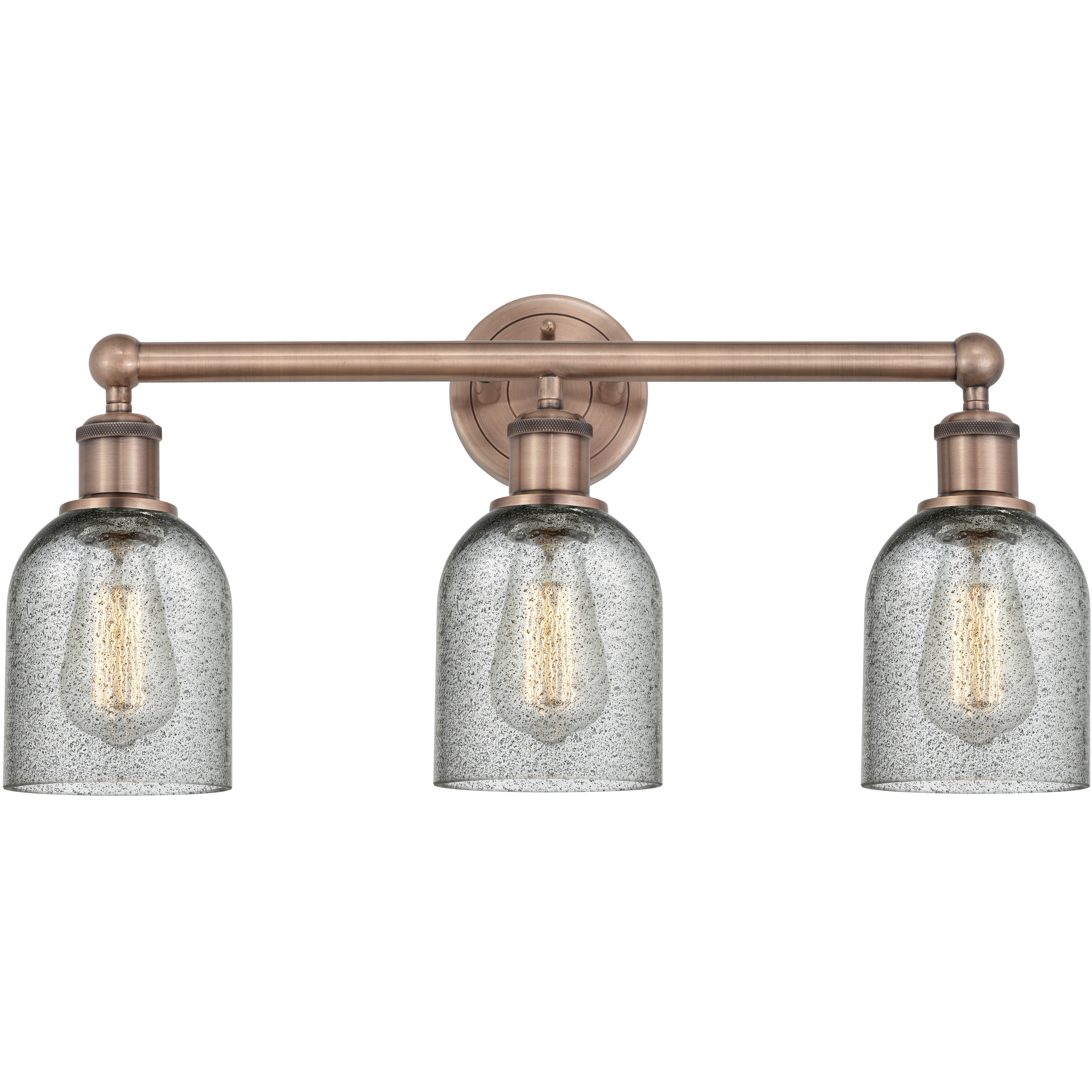 Caledonia 3 Light 23 inch Antique Copper Bath Vanity Light Wall Light in Charcoal