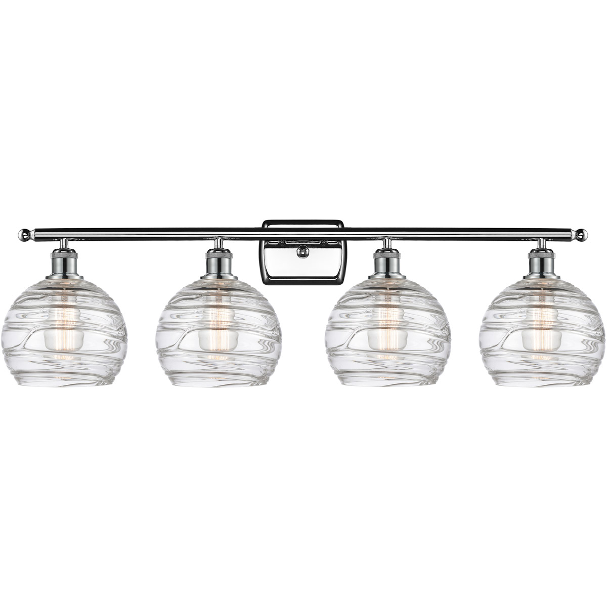 Ballston Deco Swirl LED 36 inch Polished Chrome Bath Vanity Light Wall Light, Ballston