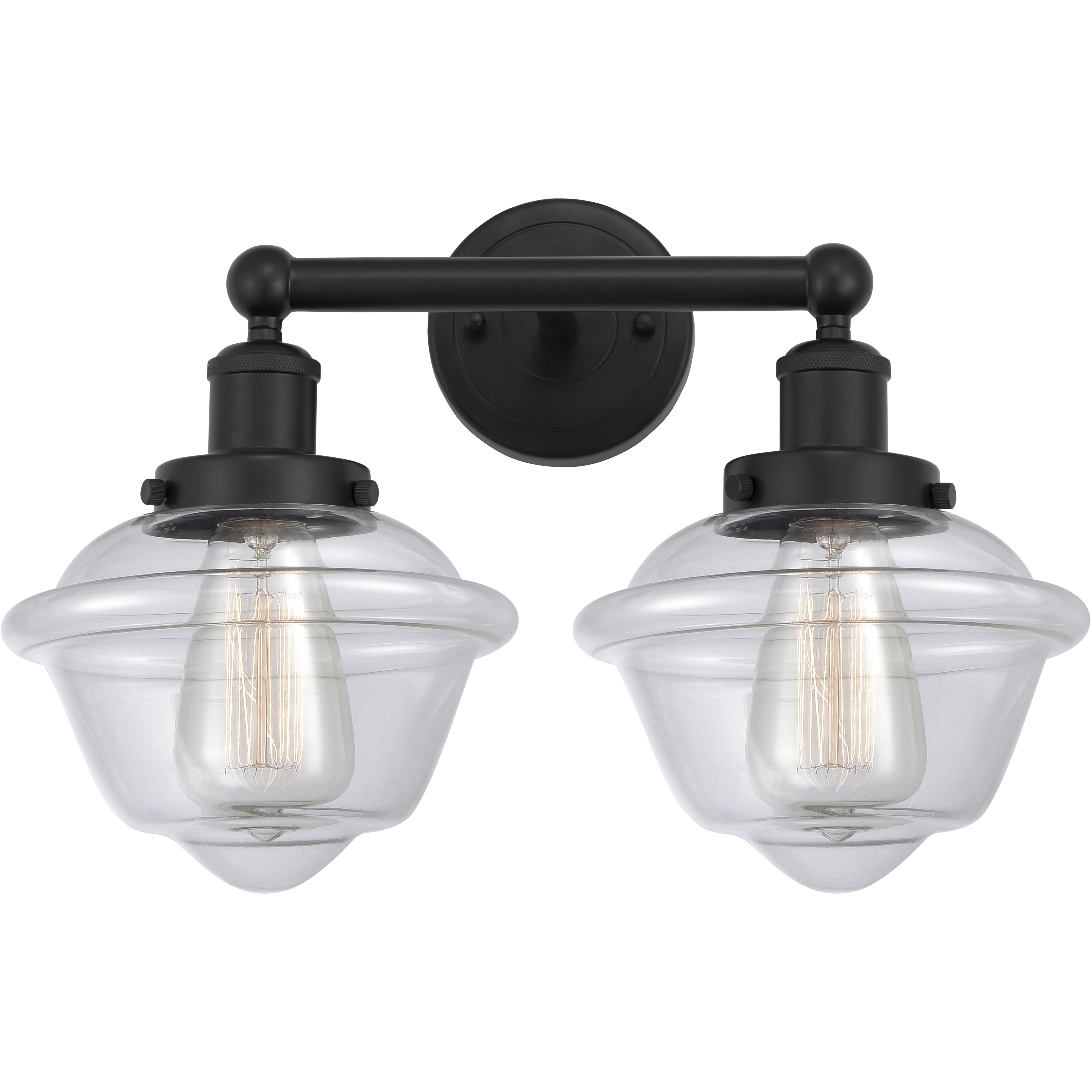 Oxford 2 Light 15.5 inch Matte Black Bath Vanity Light Wall Light