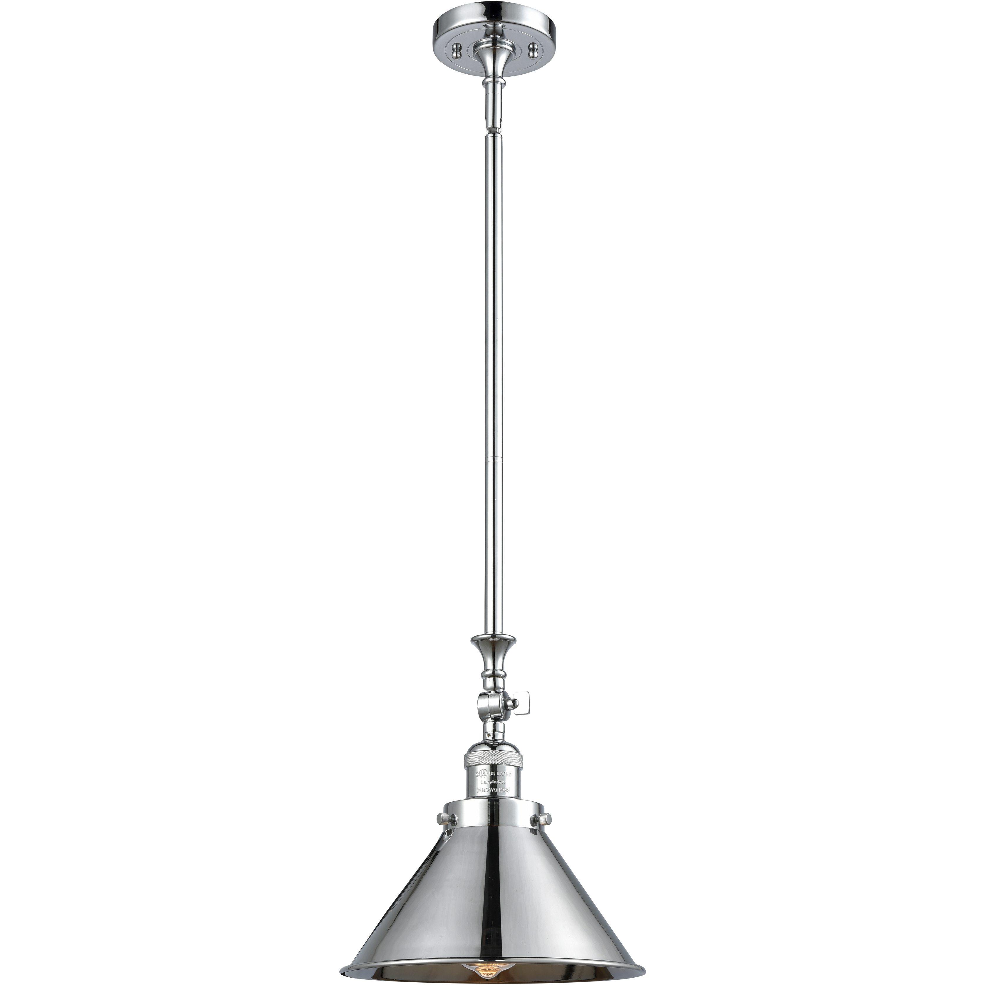 Franklin Restoration Briarcliff LED 10 inch Polished Chrome Mini Pendant Ceiling Light, Franklin Restoration
